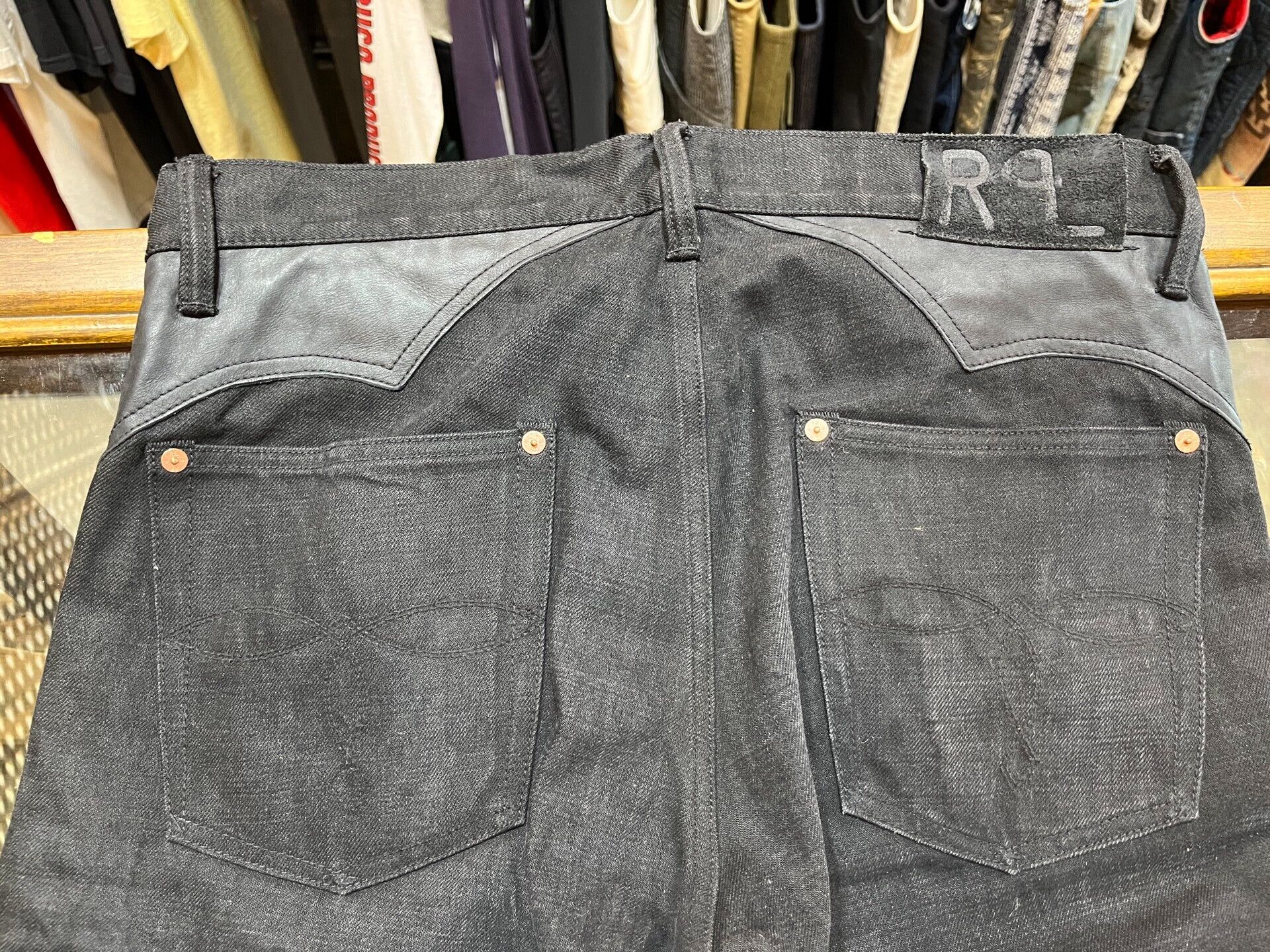 RRL Ralph Lauren rrl limited edition western leather pants Size US 32 / EU 48 - 7 Thumbnail