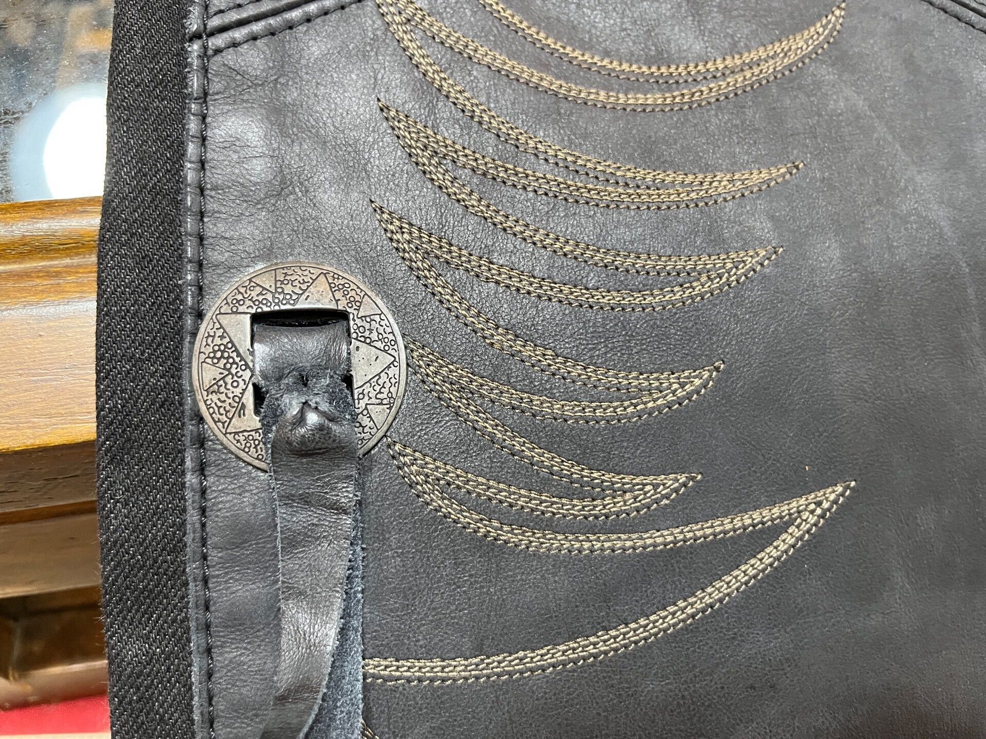 RRL Ralph Lauren rrl limited edition western leather pants Size US 32 / EU 48 - 6 Thumbnail