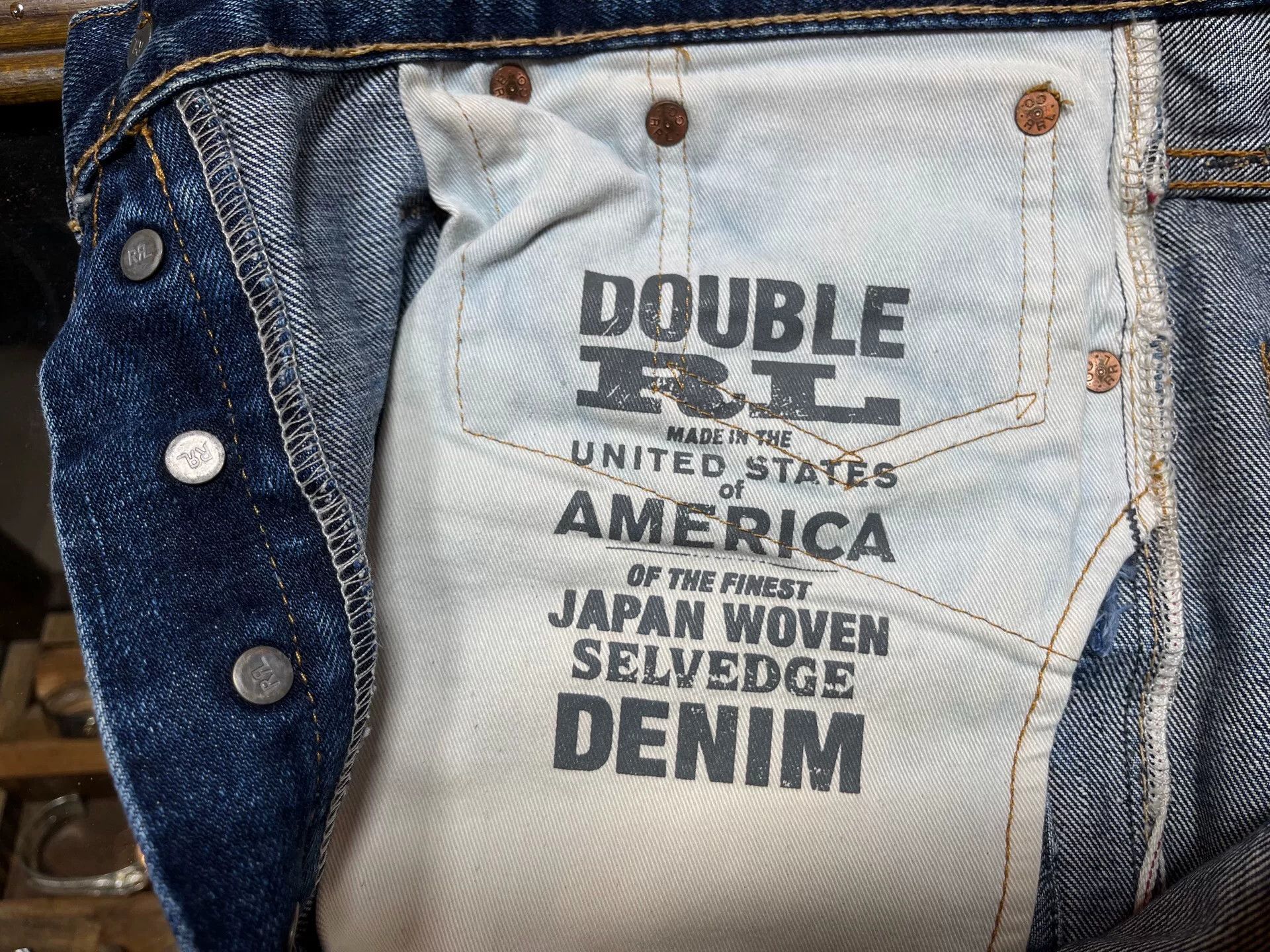 RRL Ralph Lauren vintage distressed double rl denim pants Size US 30 / EU 46 - 6 Thumbnail