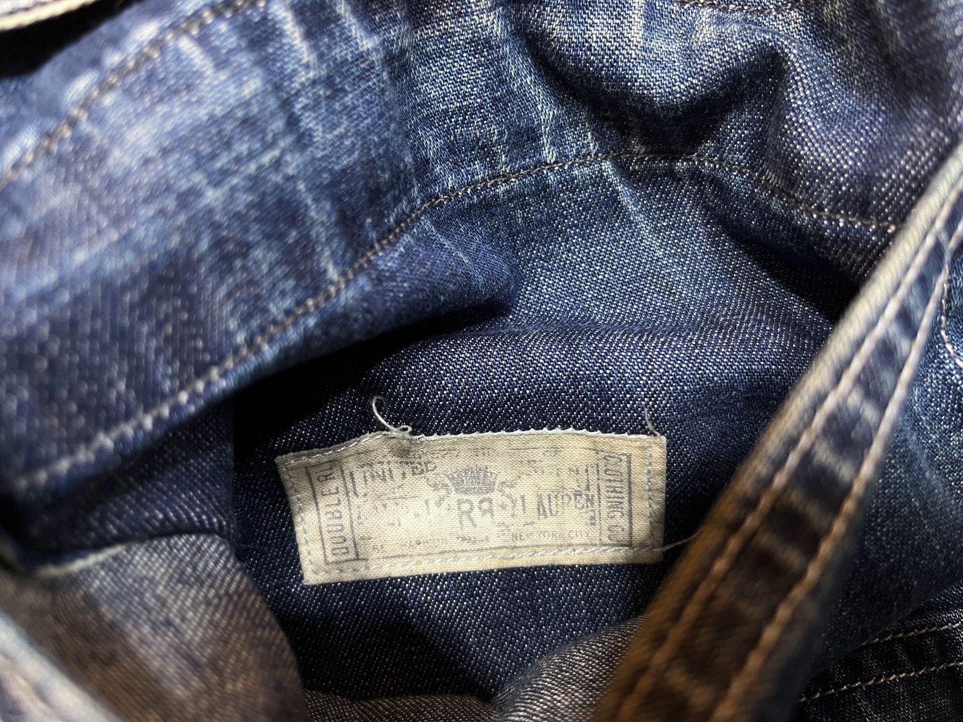 RRL Ralph Lauren vintage blue dyed work pants RRL Size US 34 / EU 50 - 8 Thumbnail