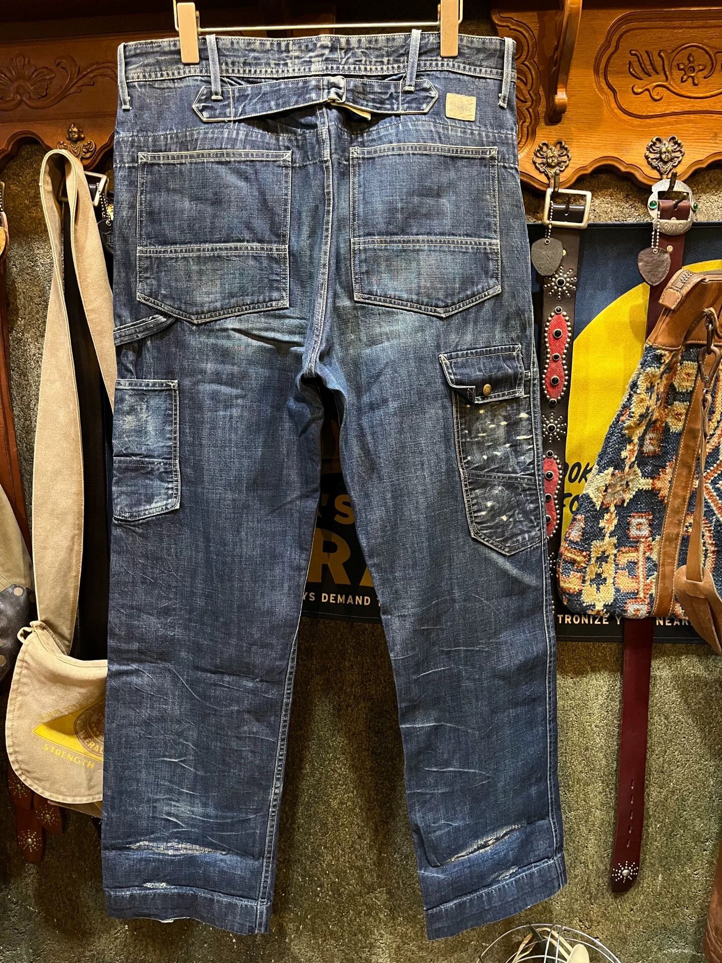 RRL Ralph Lauren vintage blue dyed work pants RRL Size US 34 / EU 50 - 2 Thumbnail