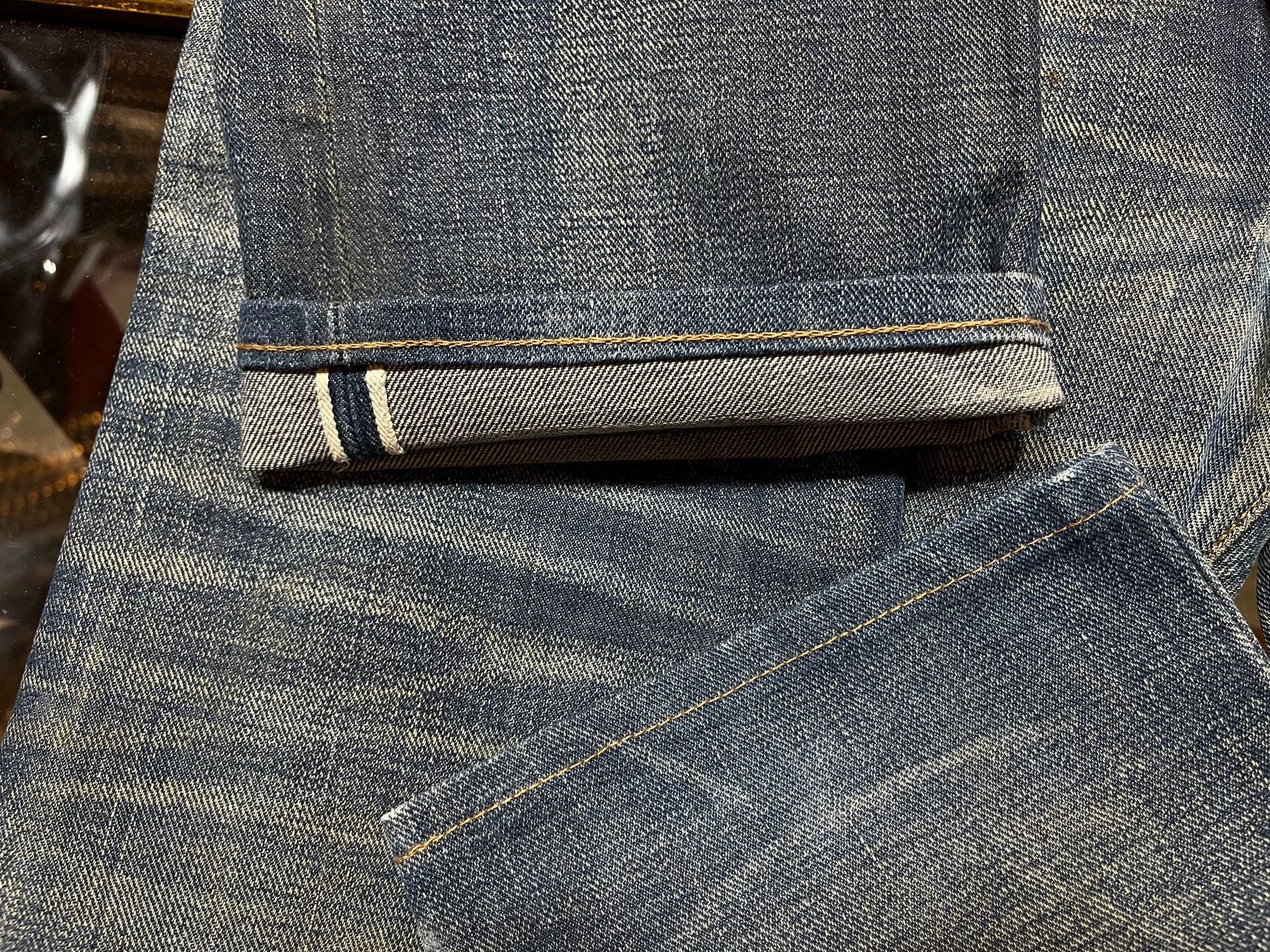 RRL Ralph Lauren distressed denim jeans by double rl Size US 30 / EU 46 - 8 Thumbnail