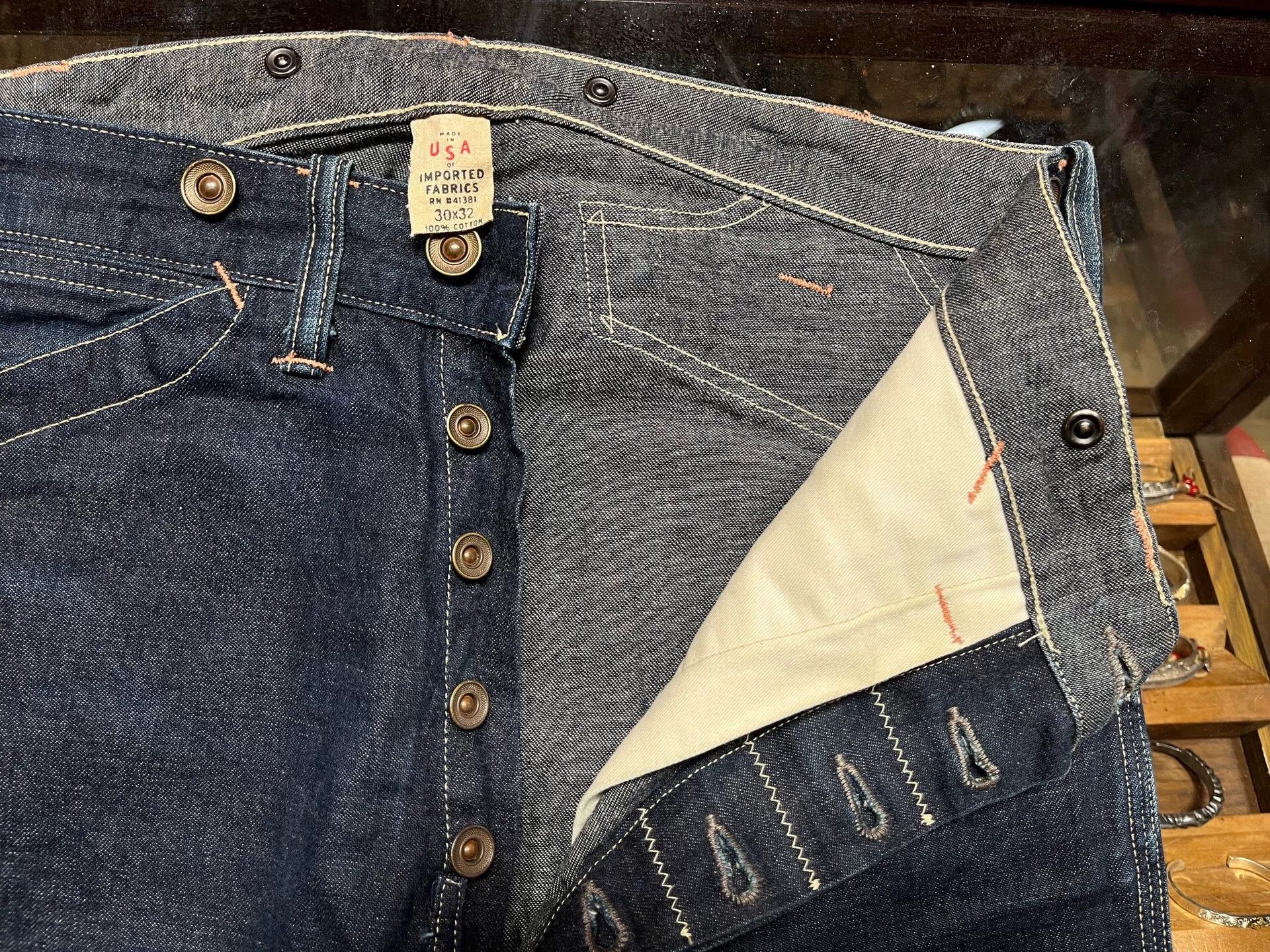RRL Ralph Lauren RRL Double RL Denim Work Pants Size US 30 / EU 46 - 4 Thumbnail