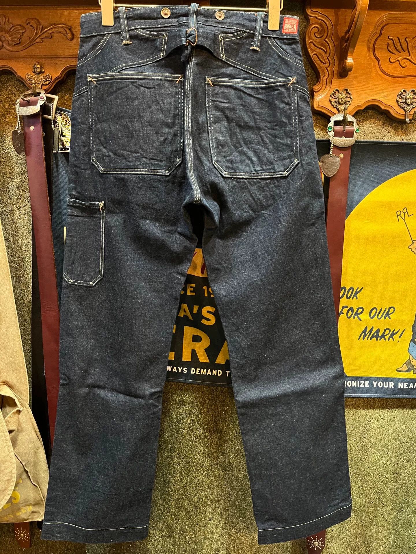 RRL Ralph Lauren RRL Double RL Denim Work Pants Size US 30 / EU 46 - 2 Thumbnail