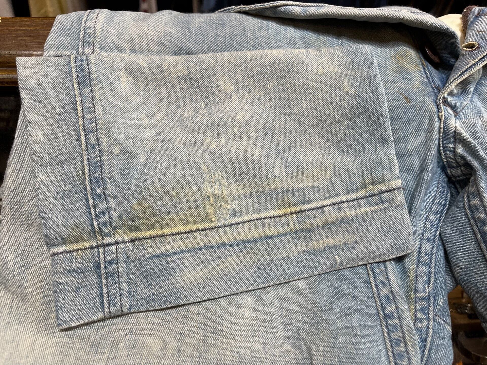 RRL Ralph Lauren vintage rrl washed denim cargo pants Size US 29 - 6 Thumbnail