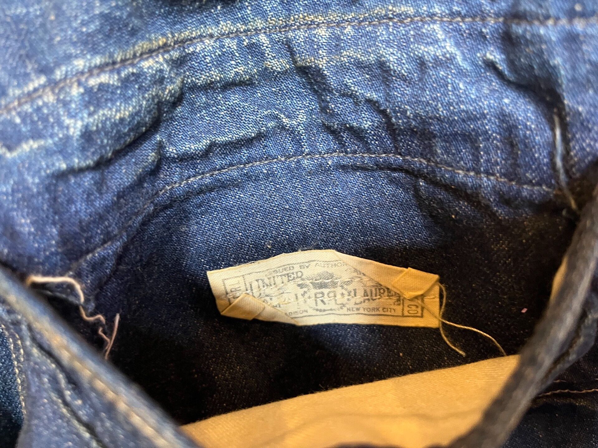 RRL Ralph Lauren vintage rrl blue dye work pants Size US 33 - 6 Thumbnail