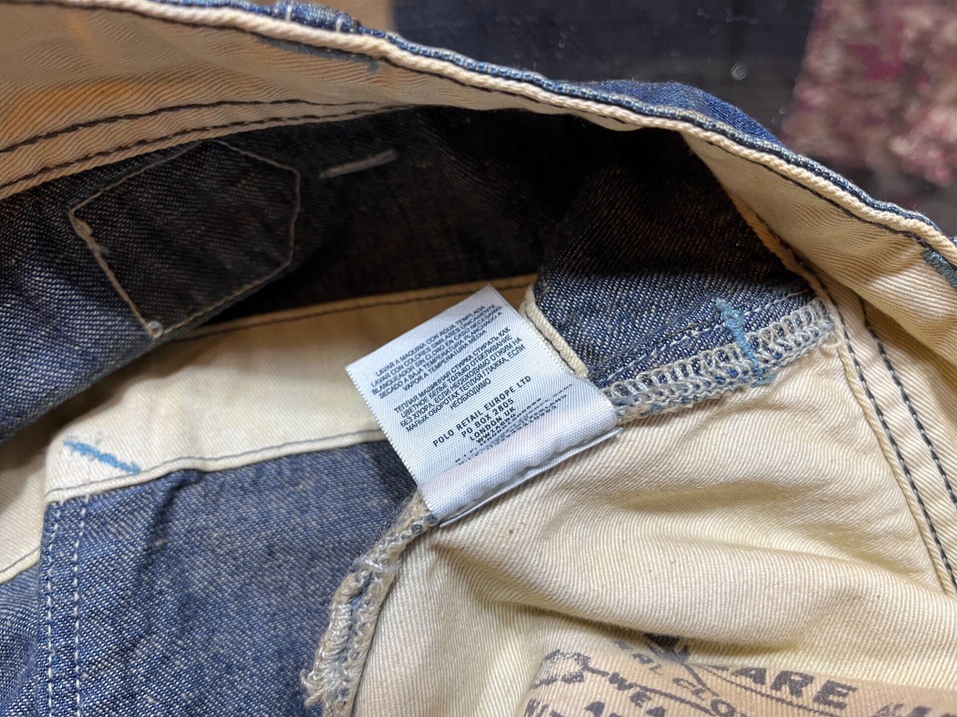 RRL Ralph Lauren vintage rrl blue dye work pants Size US 33 - 5 Thumbnail