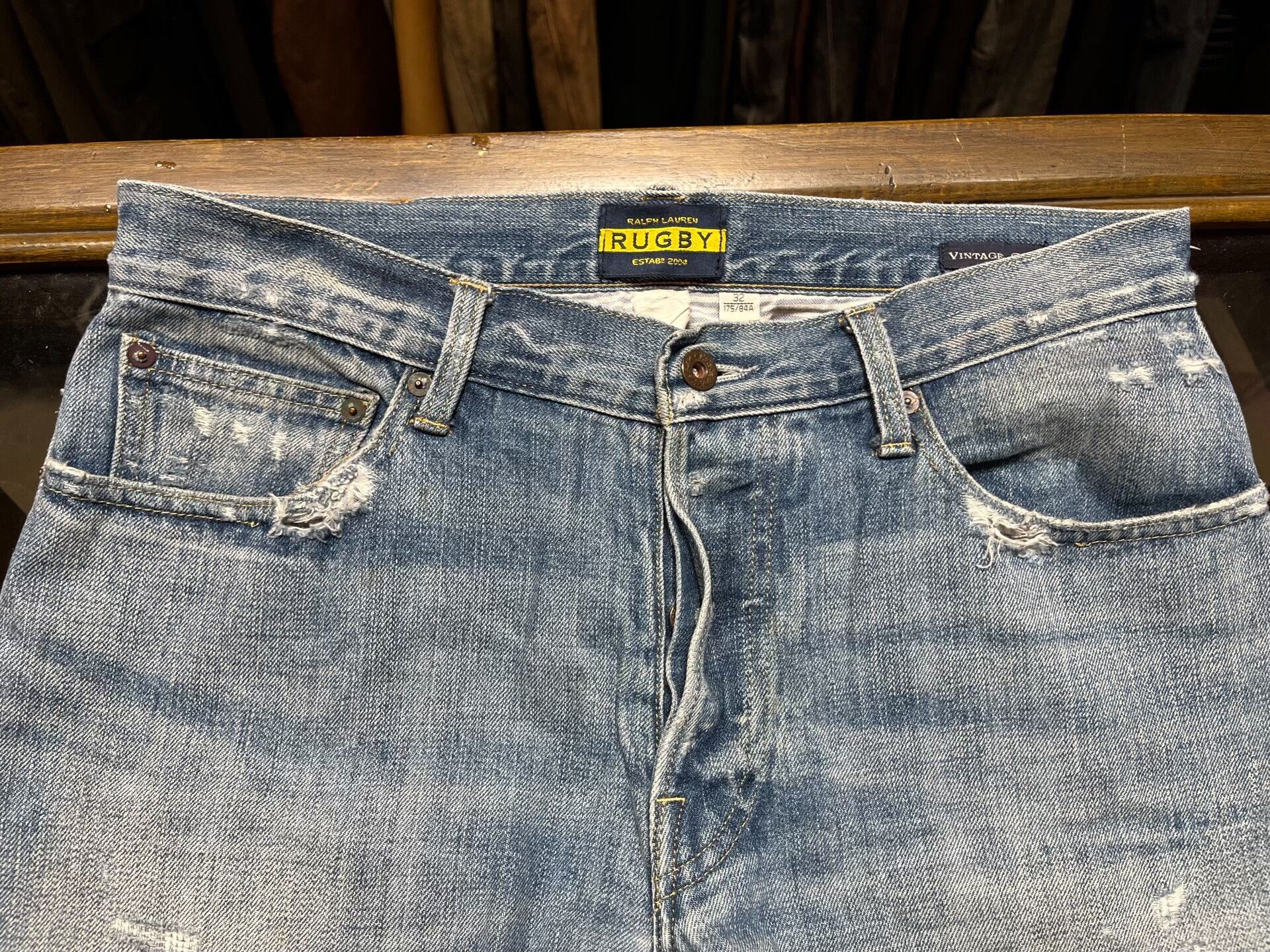 RRL Ralph Lauren rrl patchwork distressed denim jeans Size US 32 / EU 48 - 4 Thumbnail