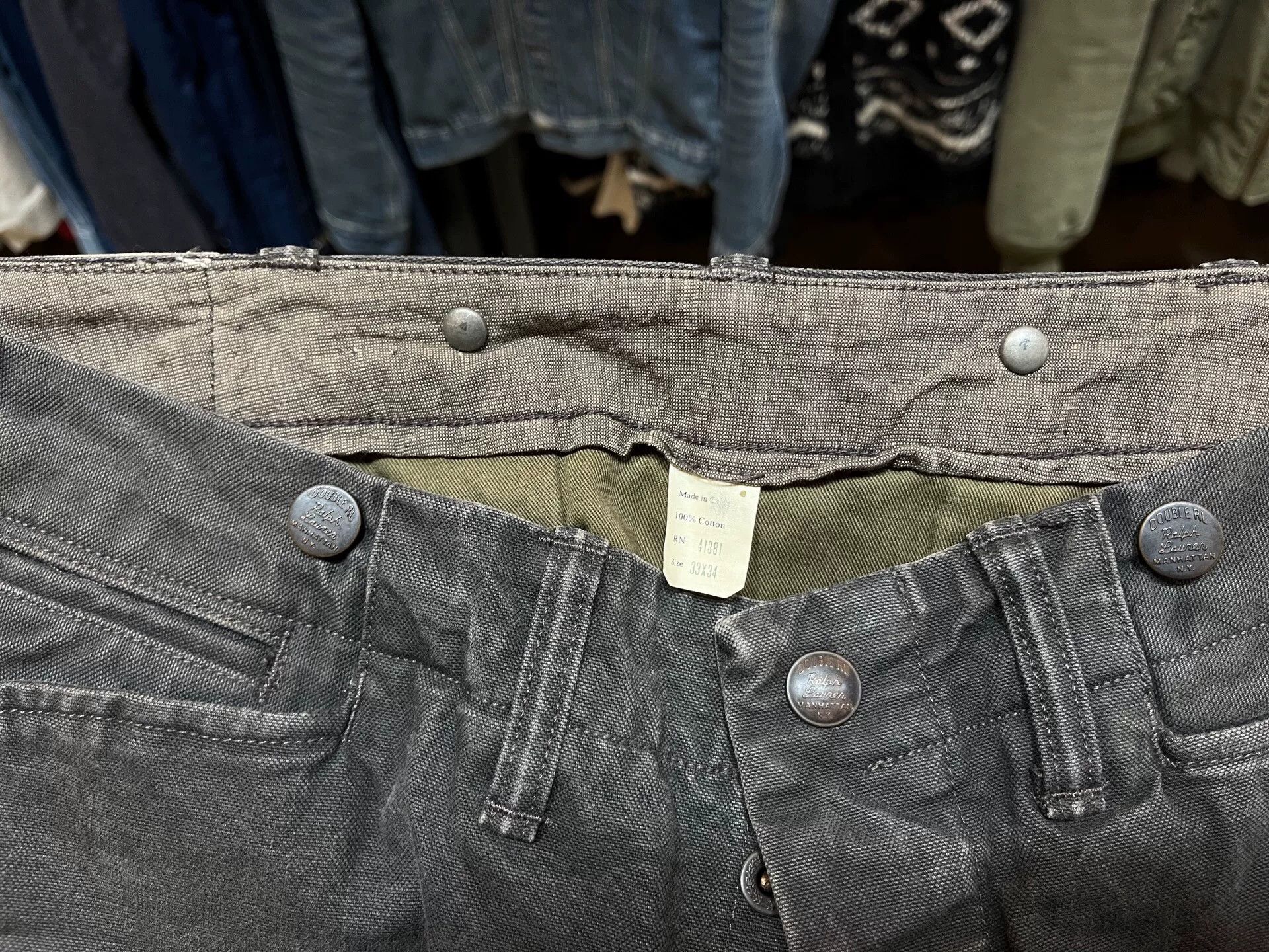 RRL Ralph Lauren rare rrl thick canvas work pants Size US 33 - 3 Thumbnail