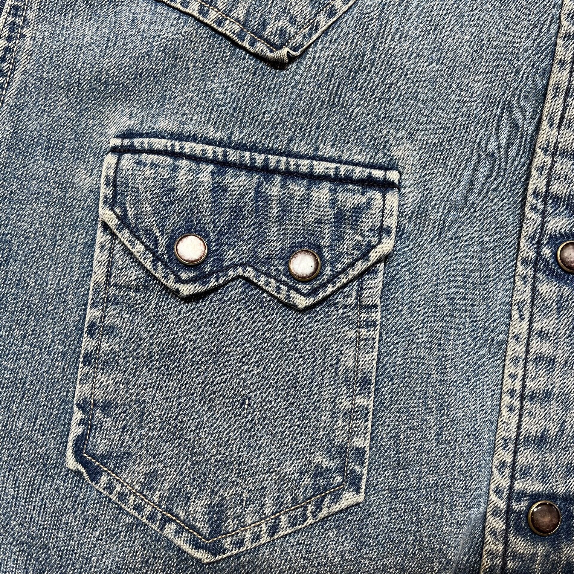 RRL Ralph Lauren vintage rrl denim western button-up shirt Size US M / EU 48-50 / 2 - 6 Thumbnail
