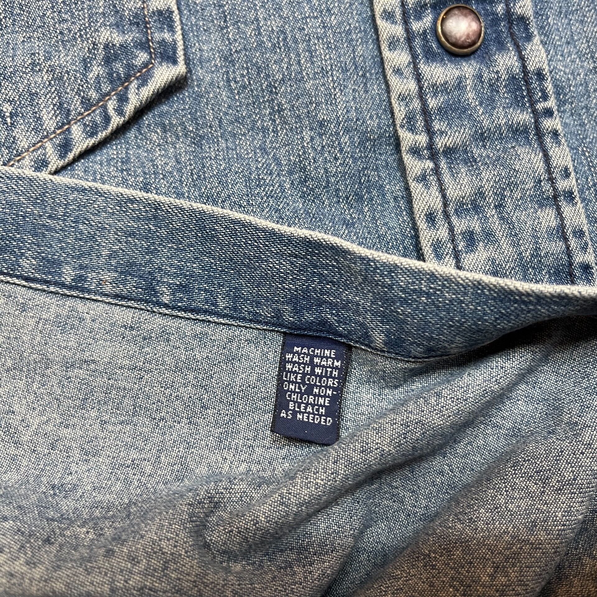RRL Ralph Lauren vintage rrl denim western button-up shirt Size US M / EU 48-50 / 2 - 4 Thumbnail