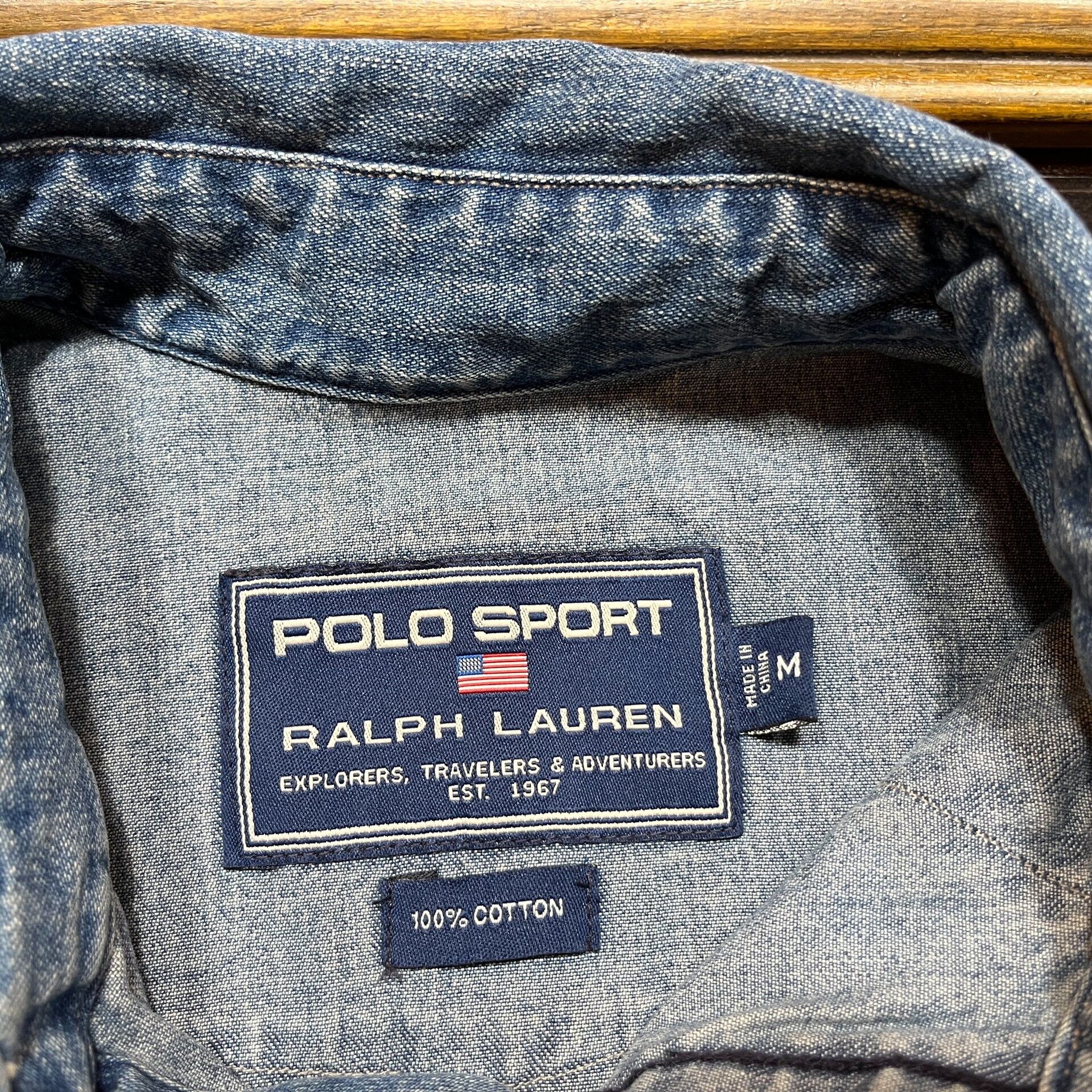 RRL Ralph Lauren vintage rrl denim western button-up shirt Size US M / EU 48-50 / 2 - 3 Thumbnail