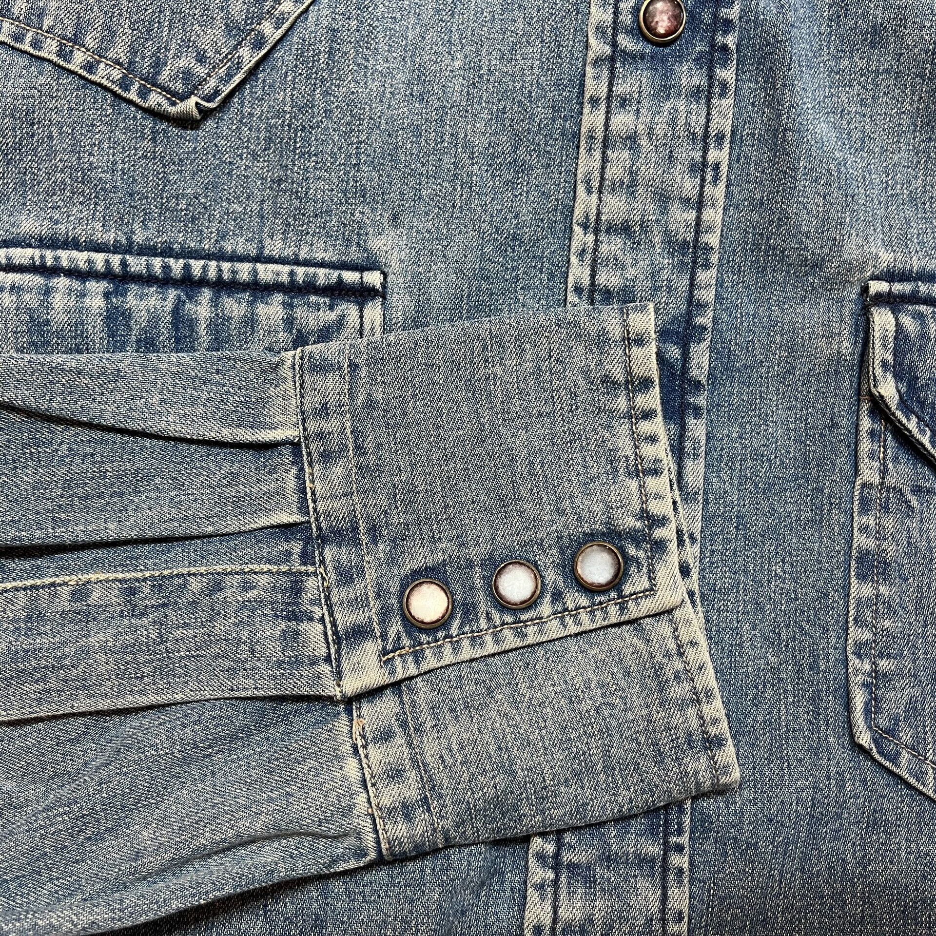 RRL Ralph Lauren vintage rrl denim western button-up shirt Size US M / EU 48-50 / 2 - 7 Thumbnail