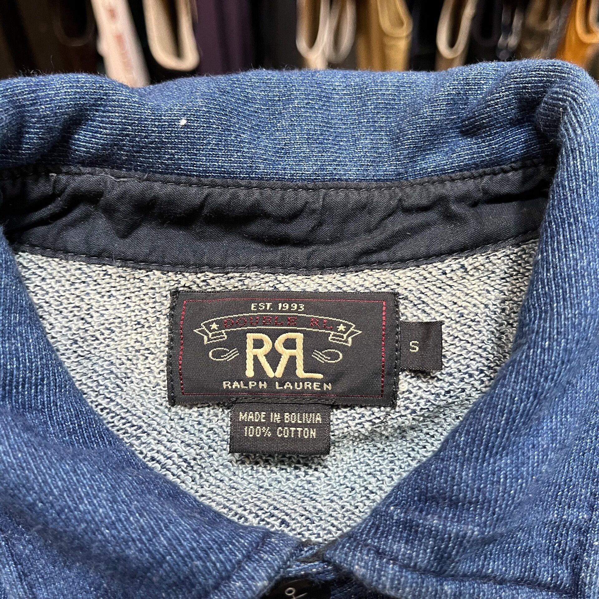 RRL Ralph Lauren navy cotton shirt by Ralph Lauren Size US S / EU 44-46 / 1 - 3 Thumbnail