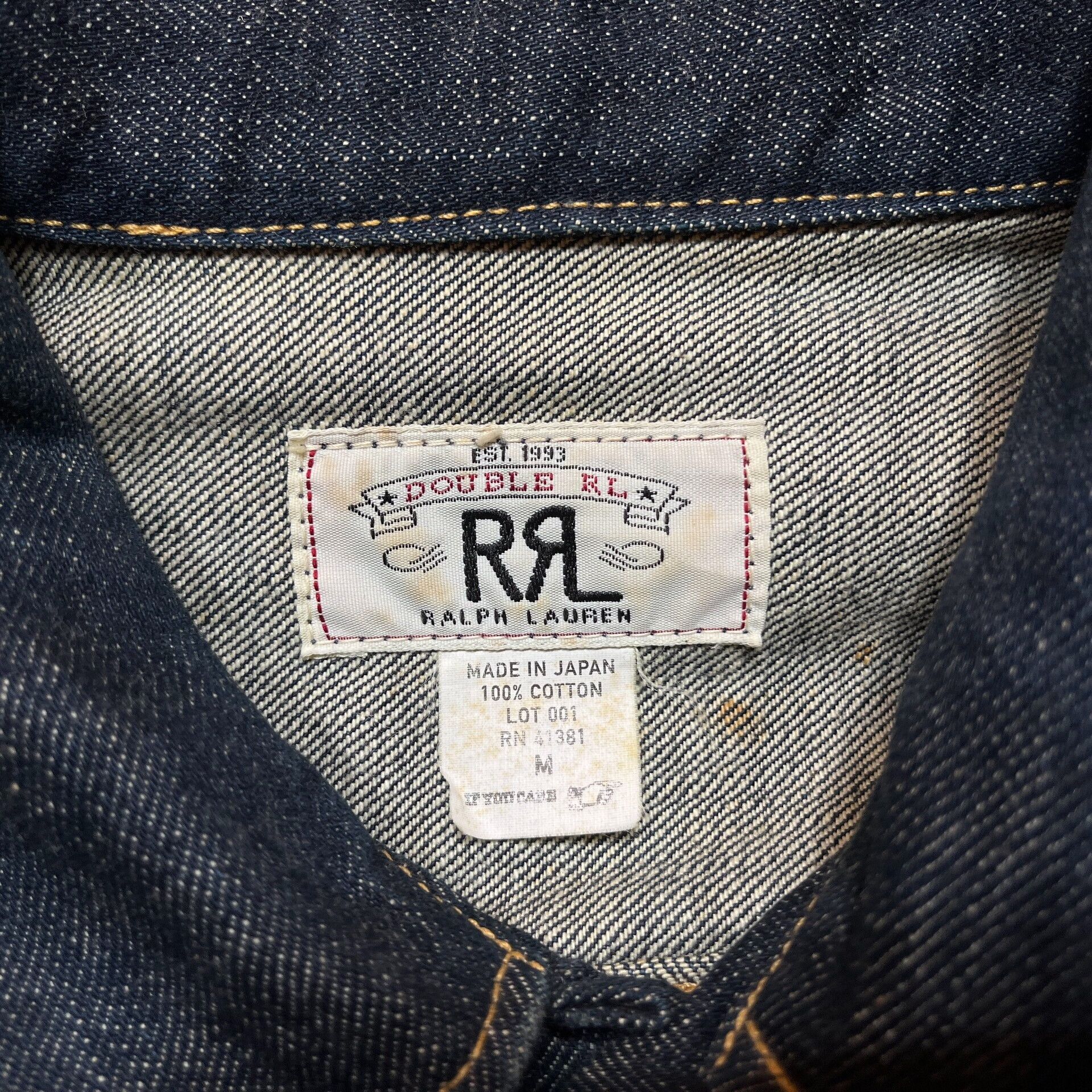 RRL Ralph Lauren vintage rrl denim jacket by ralph lauren Size US M / EU 48-50 / 2 - 2 Thumbnail
