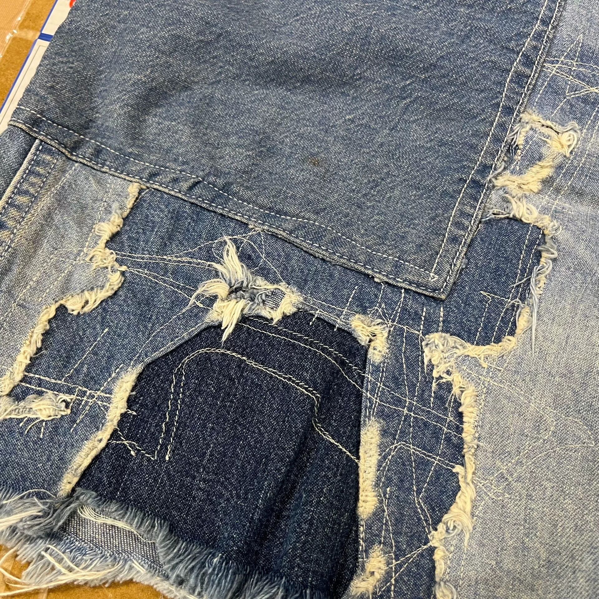 RRL Ralph Lauren rrl patchwork denim shorts by ralph lauren Size US 30 / EU 46 - 8 Thumbnail