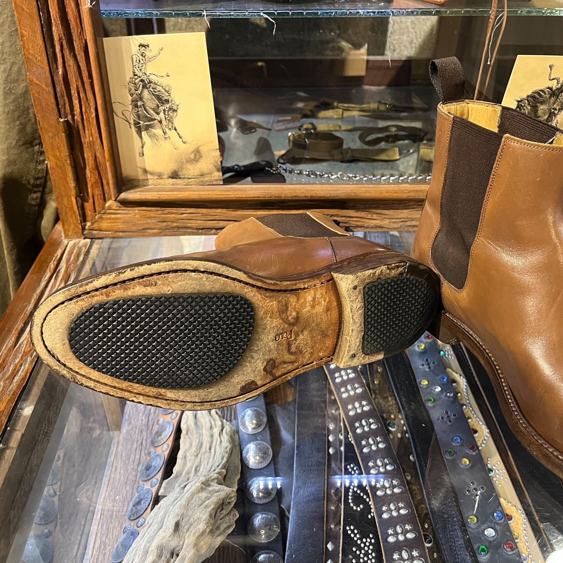 RRL Ralph Lauren brown chelsea boots with brogue detailing Size US 8.5 / EU 41-42 - 5 Thumbnail