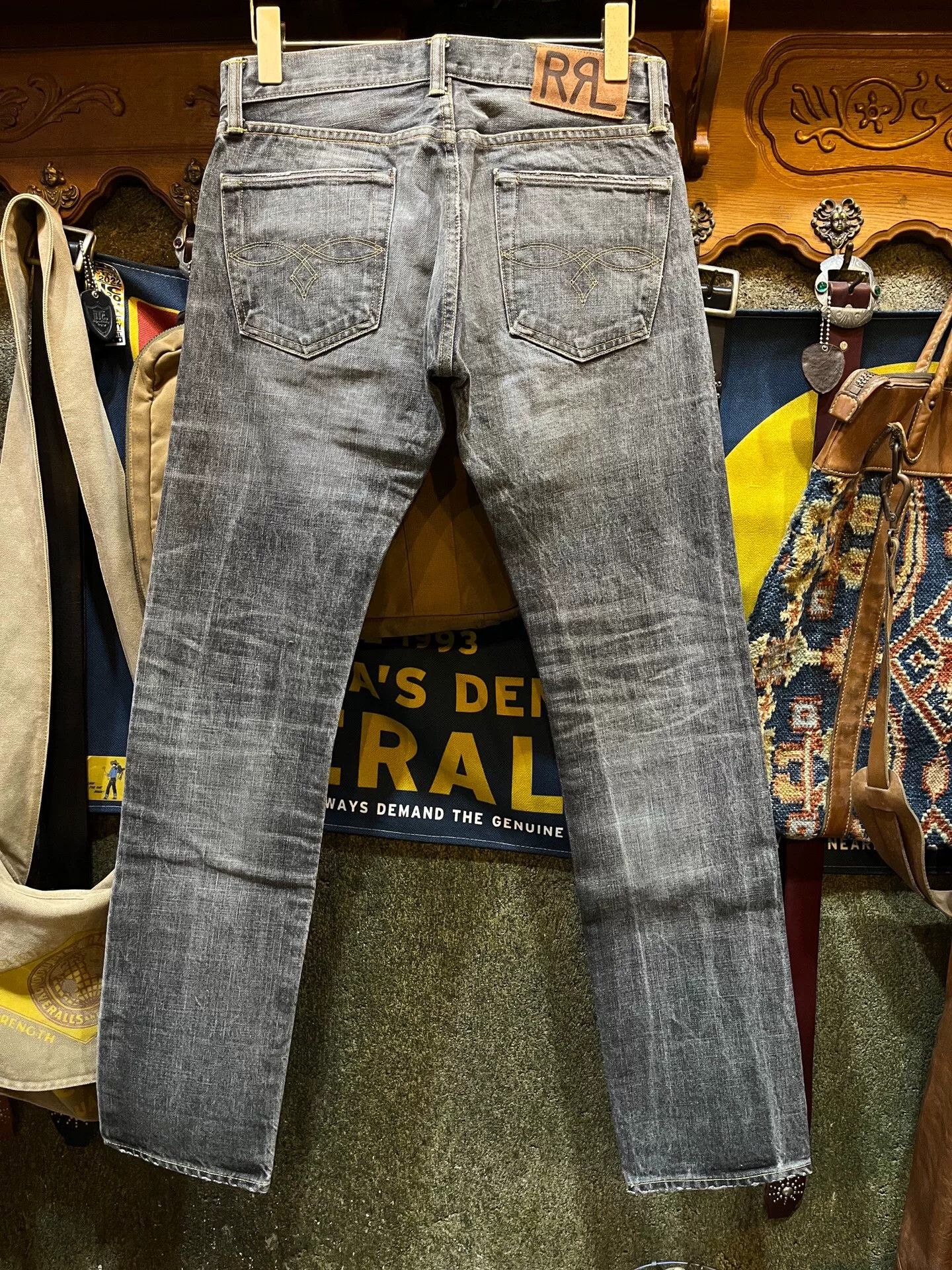 RRL Ralph Lauren vintage straight leg denim jeans by RRL Size US 29 - 2 Thumbnail