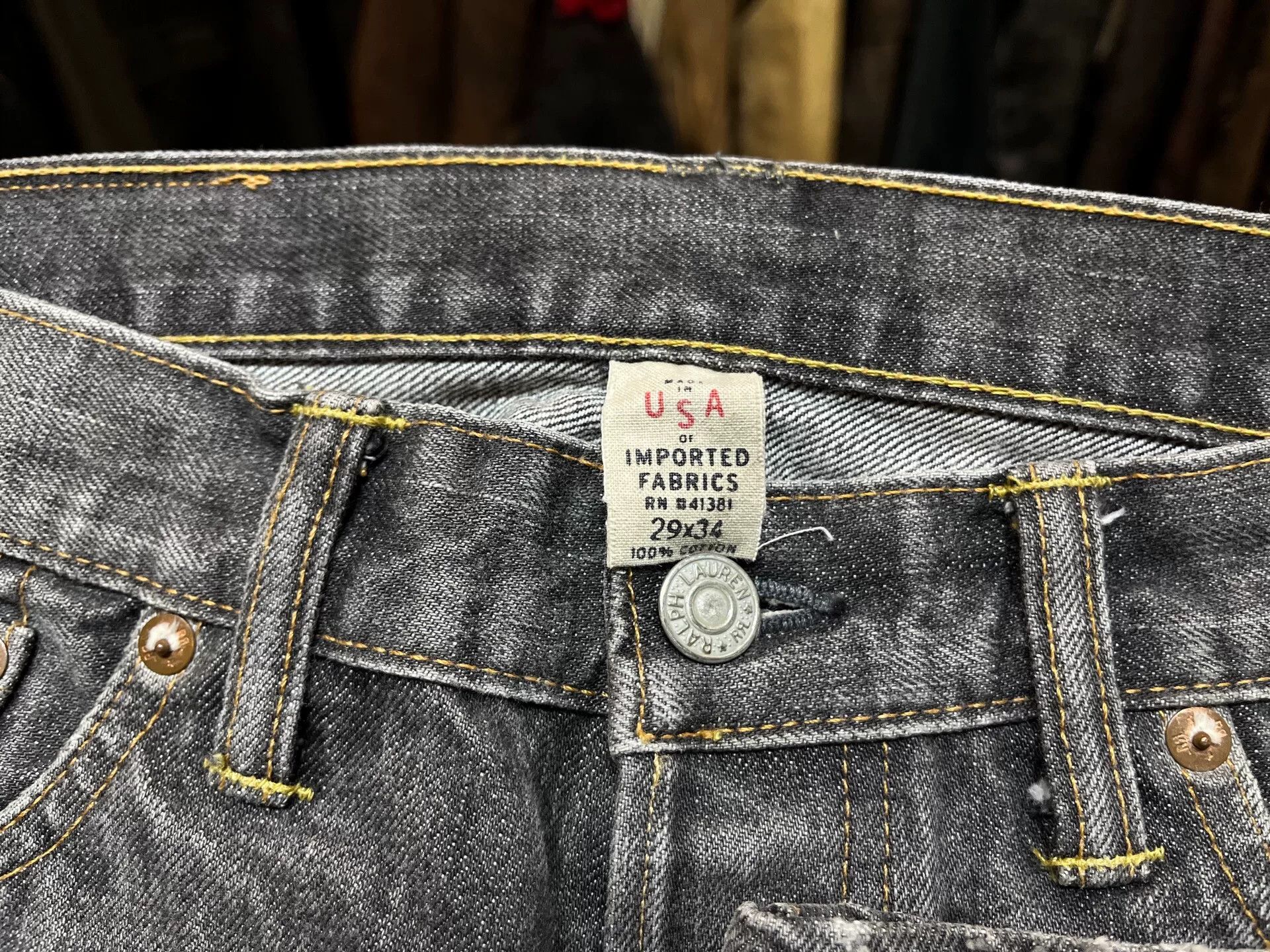 RRL Ralph Lauren vintage straight leg denim jeans by RRL Size US 29 - 3 Thumbnail