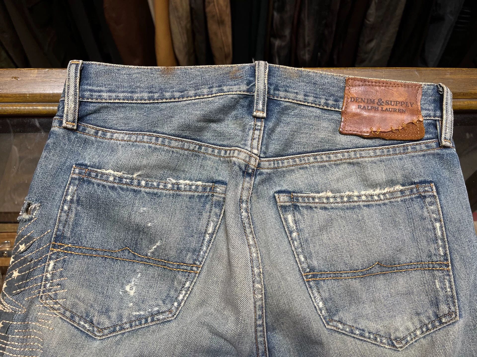 RRL Ralph Lauren distressed double rl jeans by ralph lauren Size US 29 - 8 Thumbnail