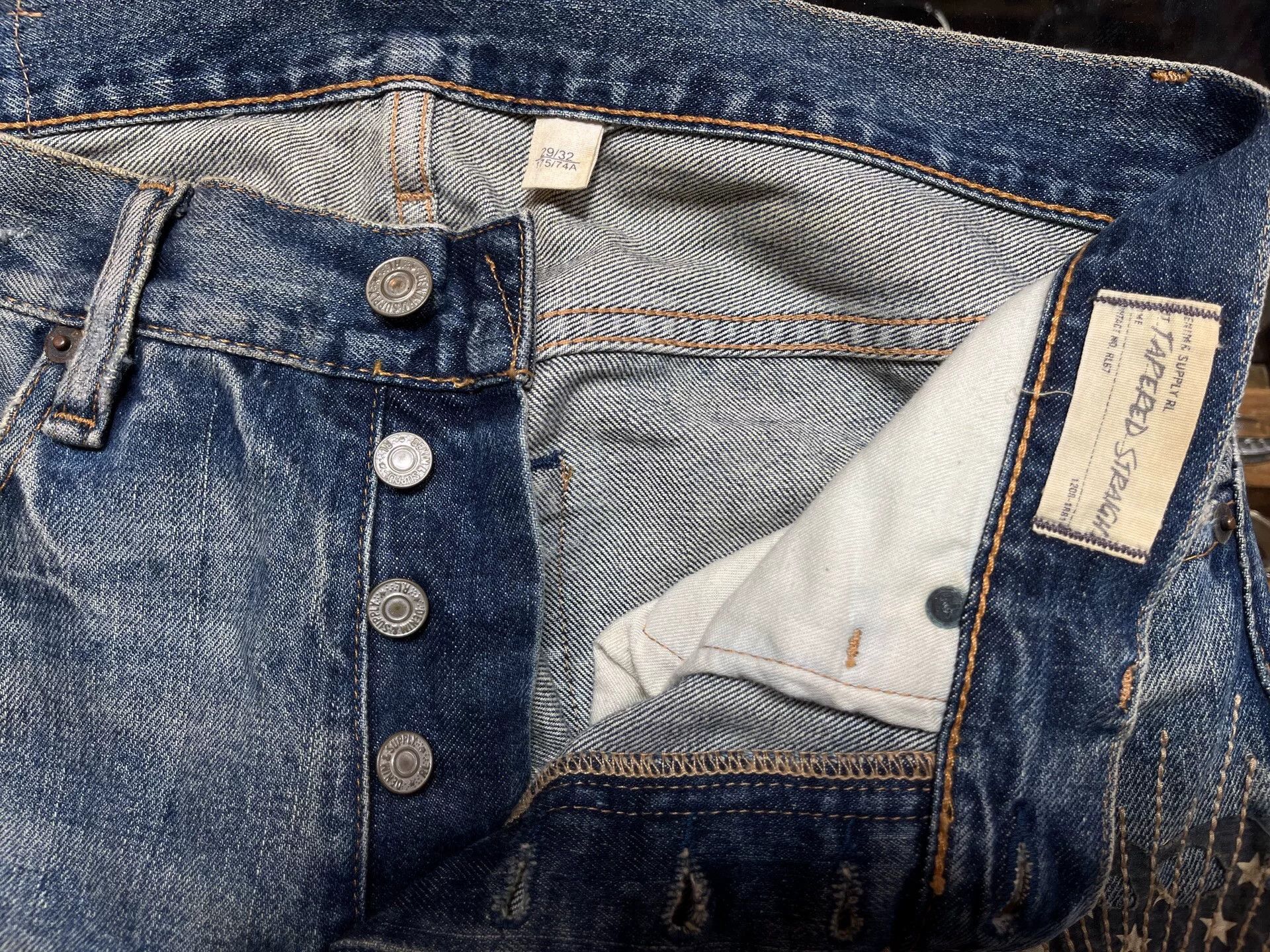 RRL Ralph Lauren distressed double rl jeans by ralph lauren Size US 29 - 4 Thumbnail