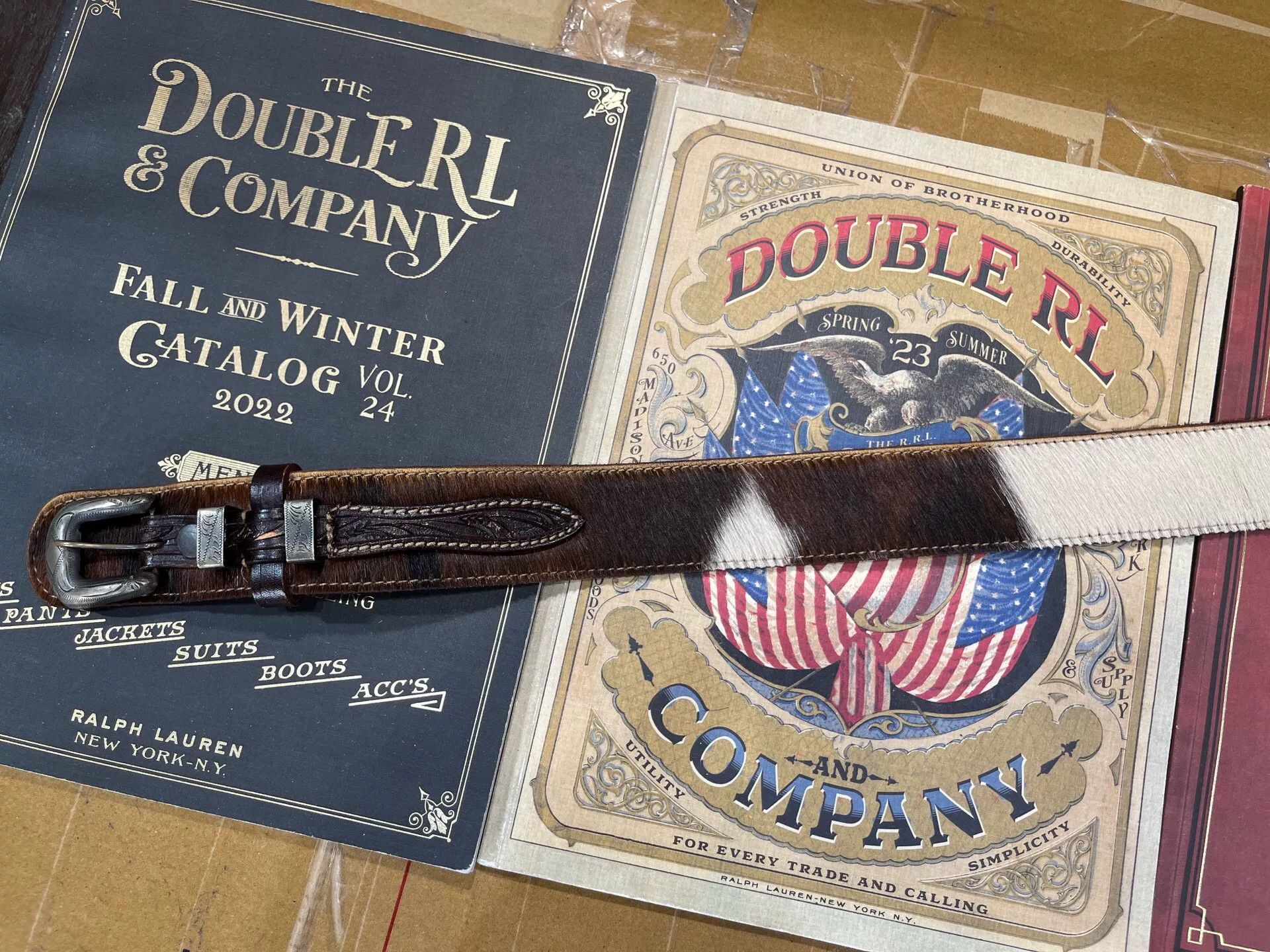 RRL Ralph Lauren rrl leather ranger belt by ralph lauren Size ONE SIZE - 2 Thumbnail