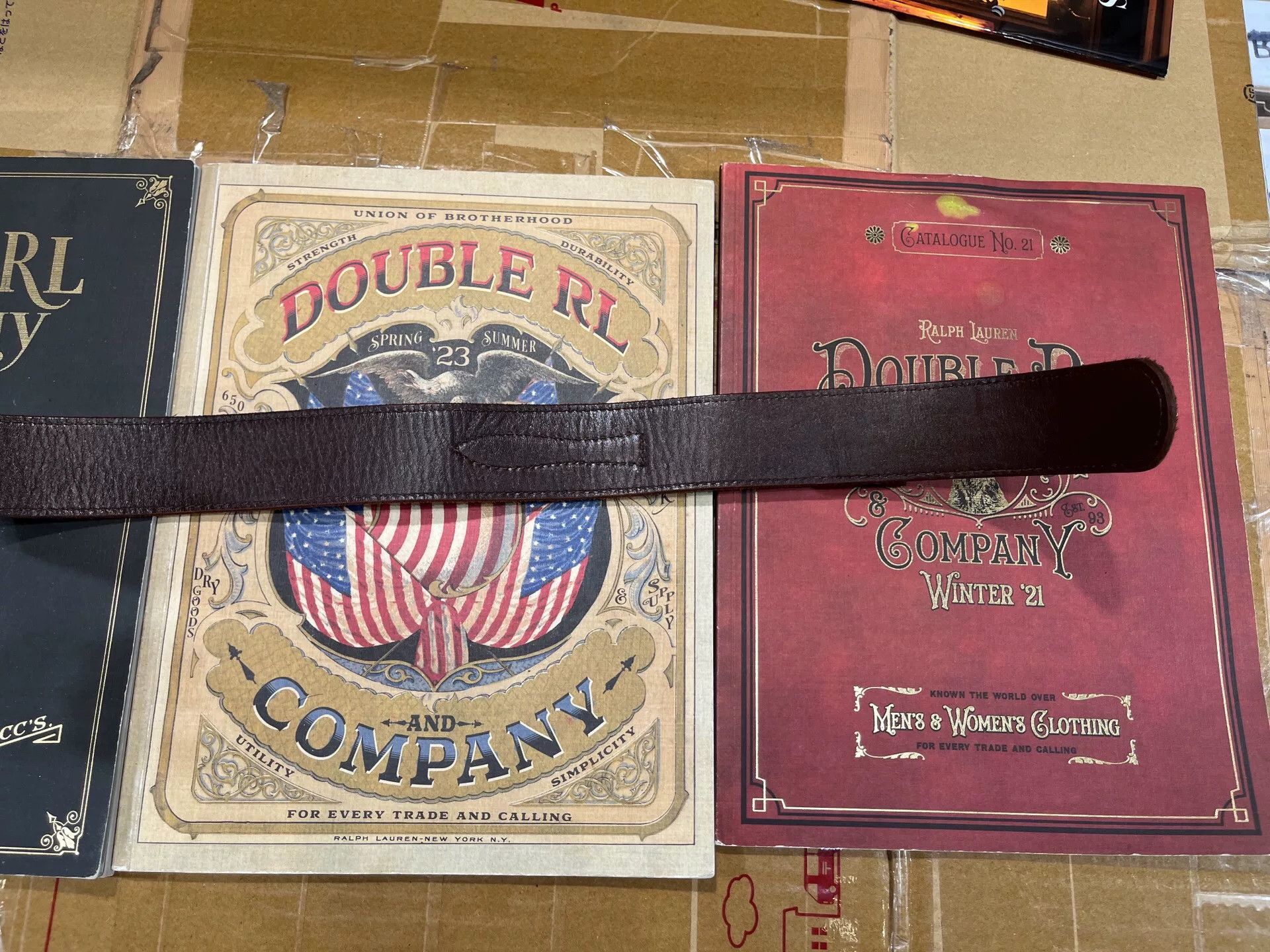 RRL Ralph Lauren rrl leather ranger belt by ralph lauren Size ONE SIZE - 8 Thumbnail