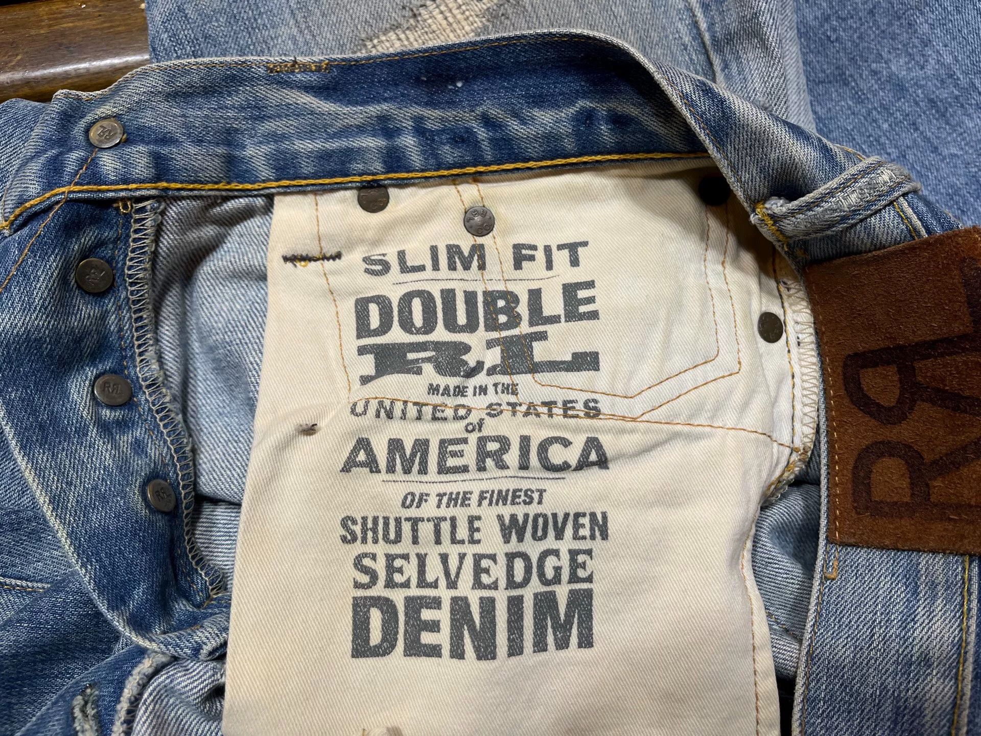 RRL Ralph Lauren vintage distressed denim jeans by RRL Size US 29 - 6 Thumbnail