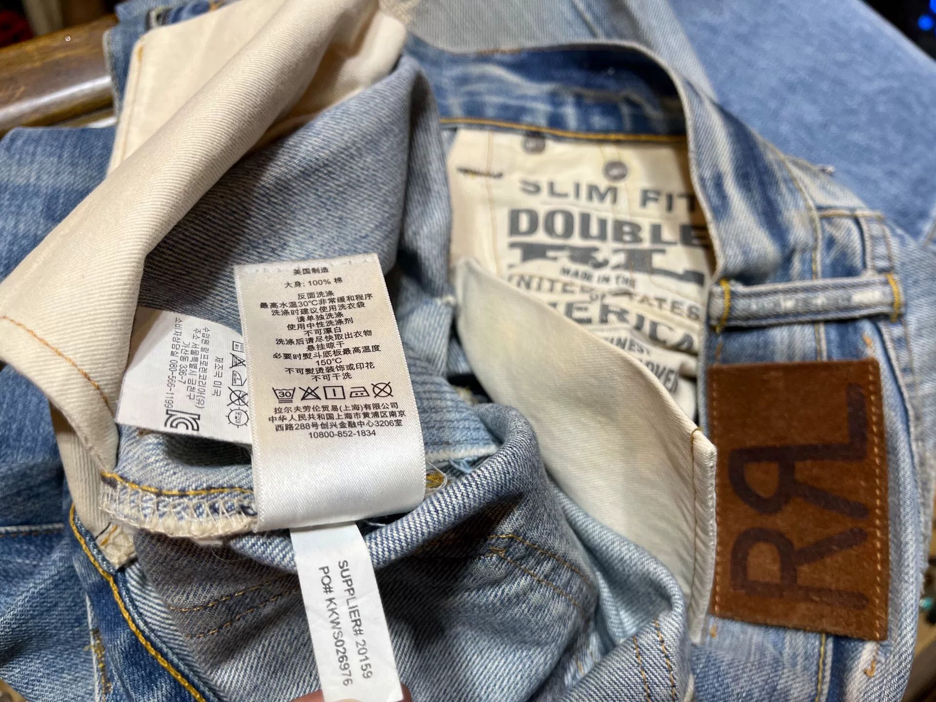 RRL Ralph Lauren vintage distressed denim jeans by RRL Size US 29 - 7 Thumbnail