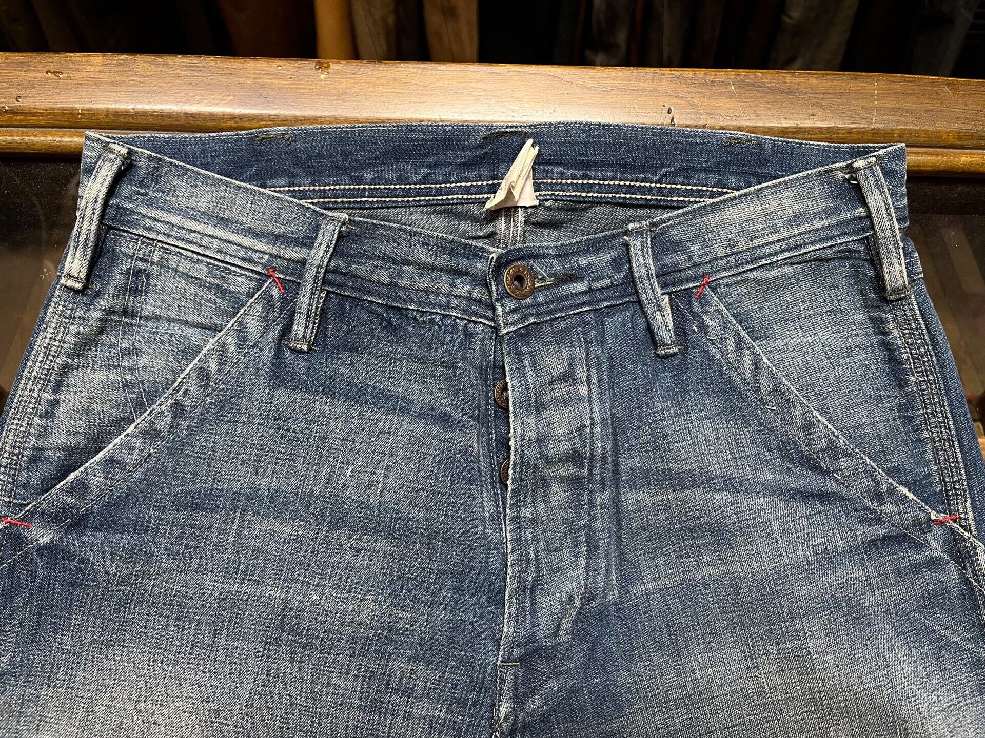 RRL Ralph Lauren distressed double rl denim jeans Size US 29 - 3 Thumbnail