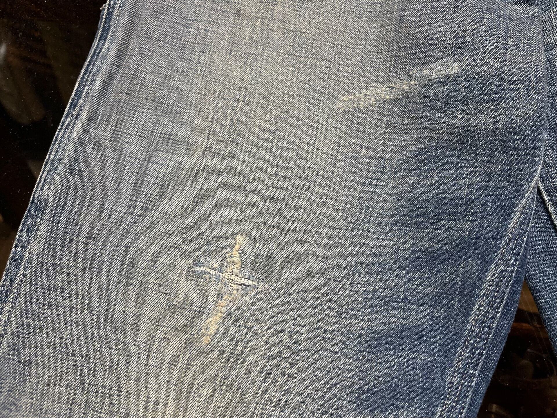 RRL Ralph Lauren distressed double rl denim jeans Size US 29 - 8 Thumbnail