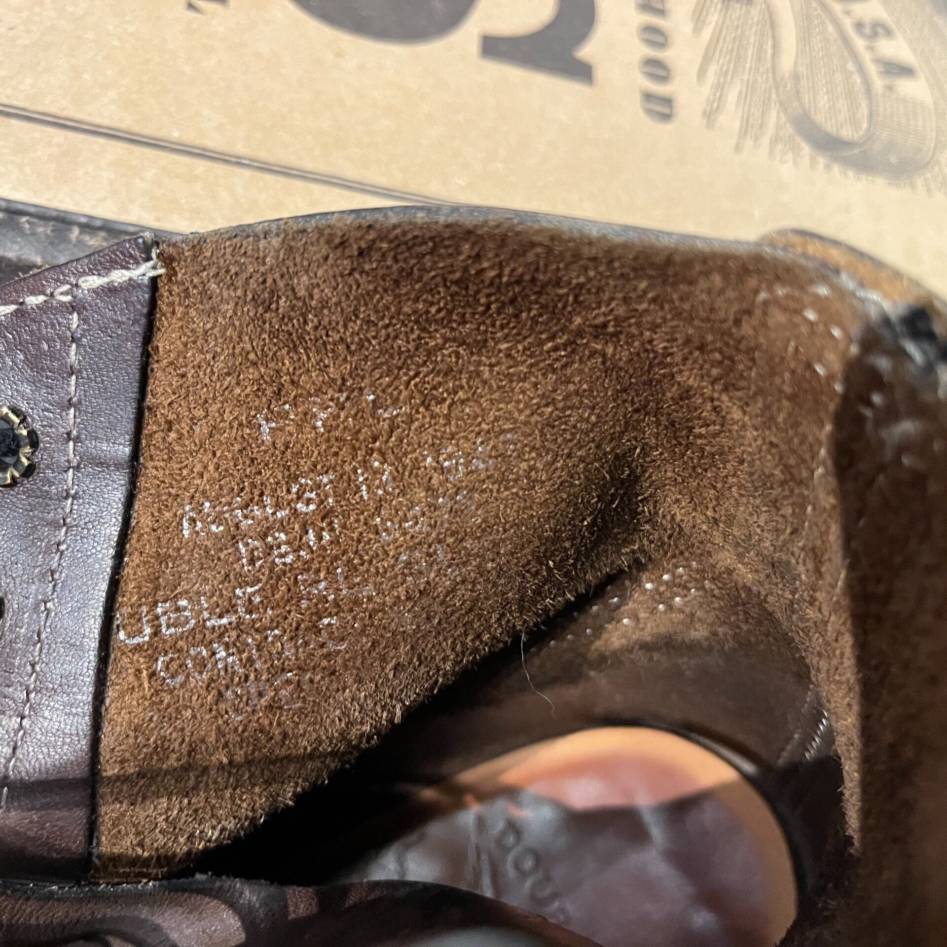 RRL Ralph Lauren brown leather work boots by double rl Size US 8 / EU 41 - 7 Thumbnail