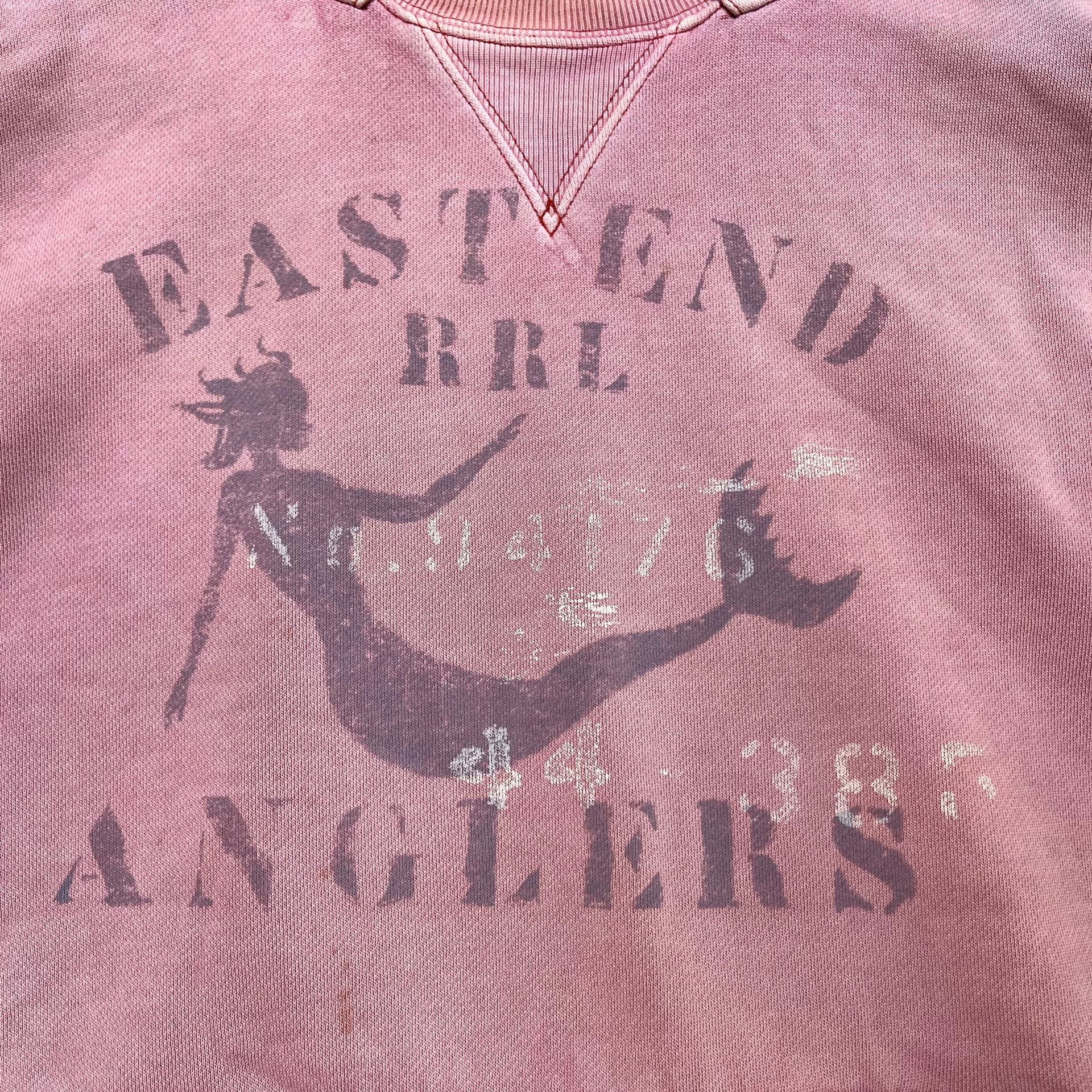 RRL Ralph Lauren vintage pink double RL hoodie with graphic Size US S / EU 44-46 / 1 - 4 Thumbnail