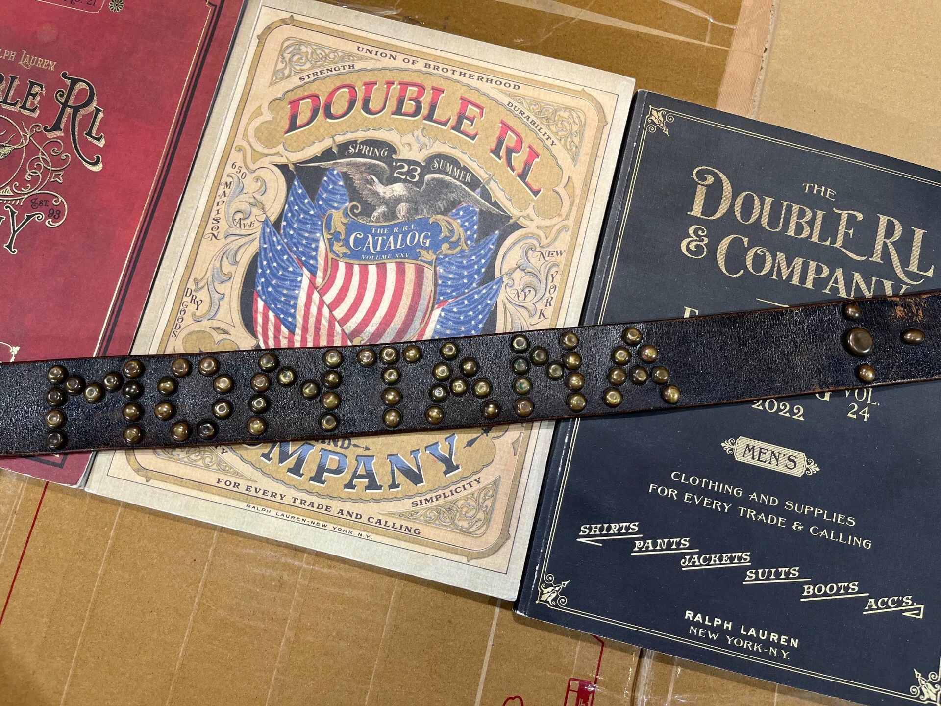 RRL Ralph Lauren vintage rrl leather belt from ralph lauren Size ONE SIZE - 4 Thumbnail