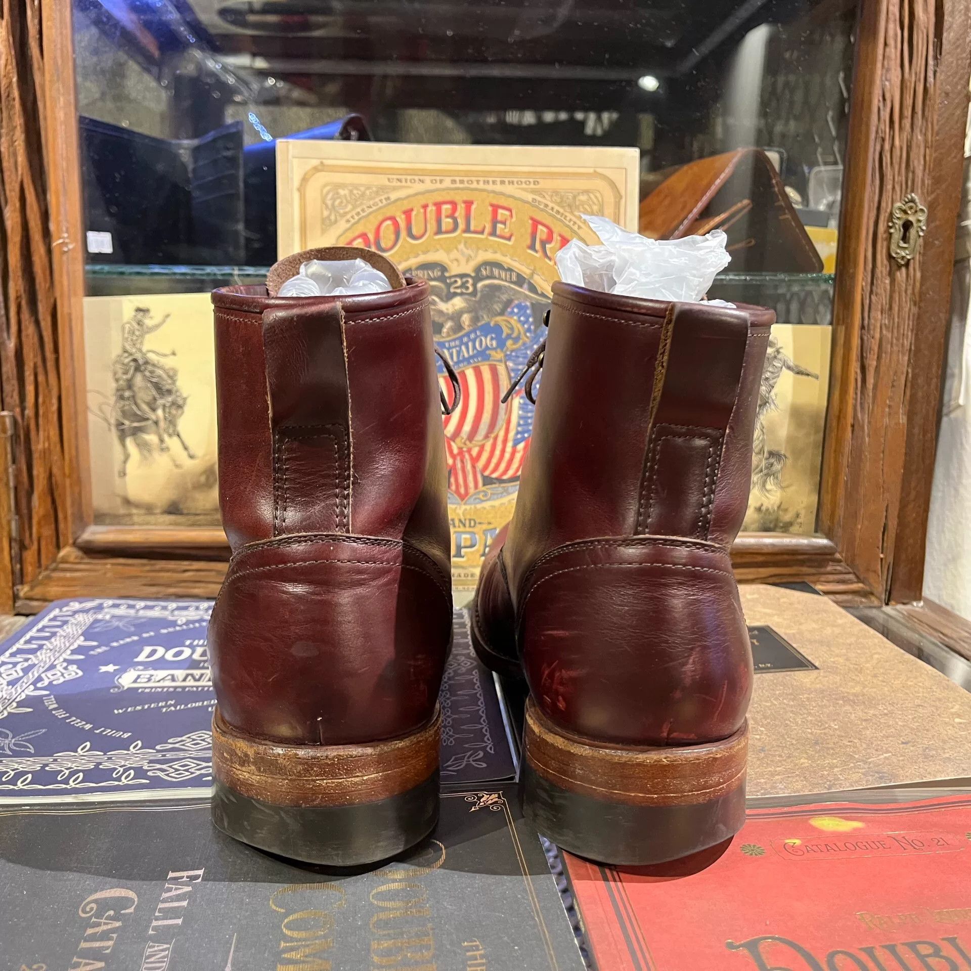JULIEN DAVID cherry red combat boots by julian Size US 9.5 / EU 42-43 - 4 Thumbnail
