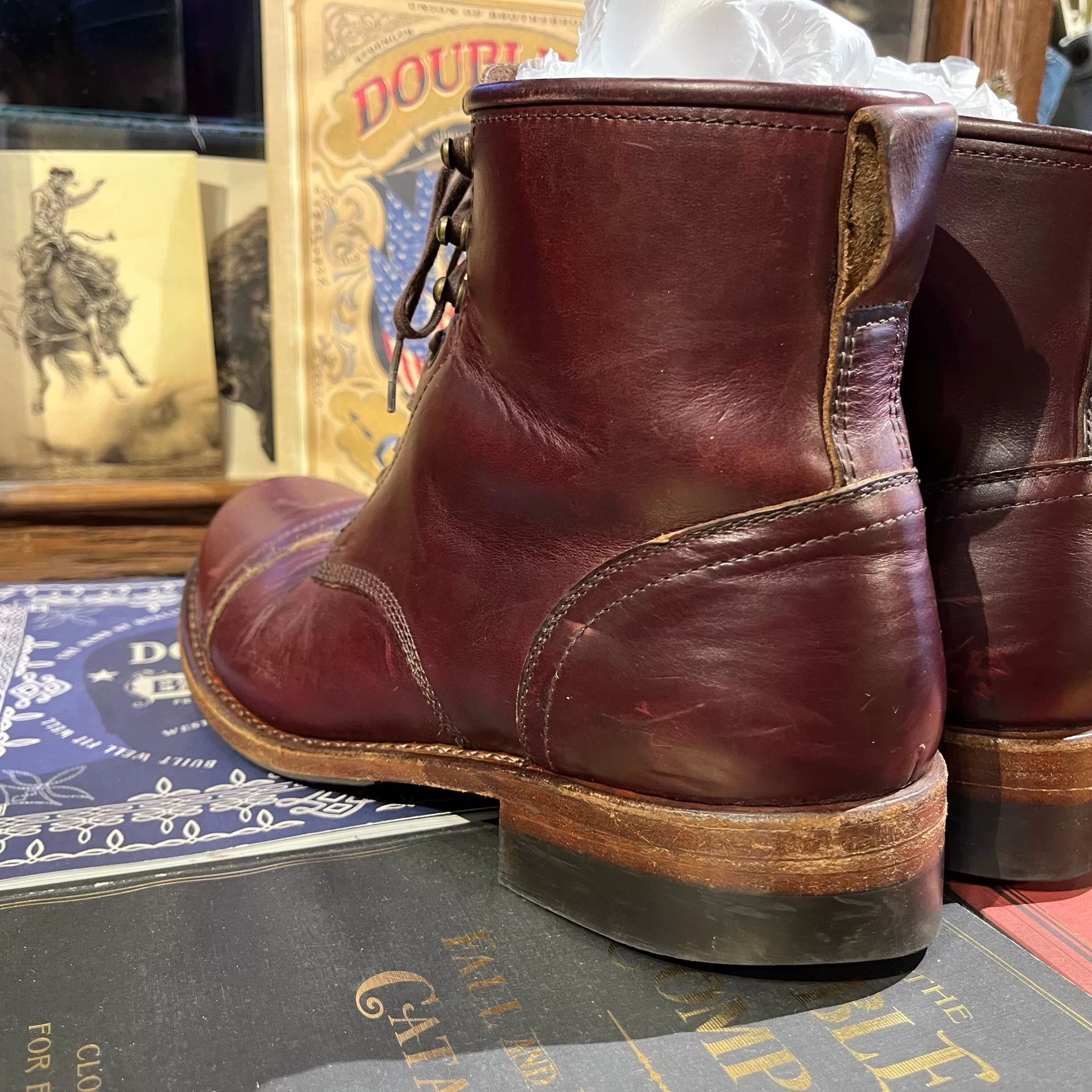 JULIEN DAVID cherry red combat boots by julian Size US 9.5 / EU 42-43 - 9 Thumbnail