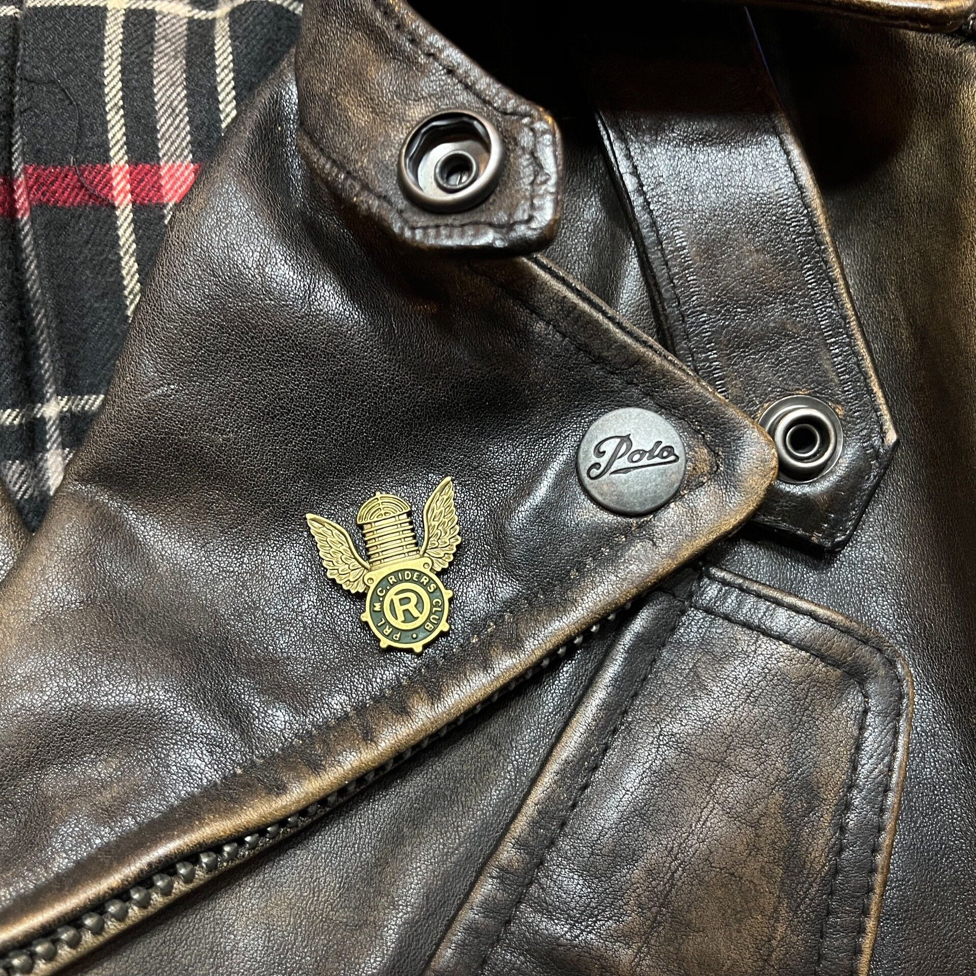 RRL Ralph Lauren vintage distressed leather jacket by Ralph Lauren Size US M / EU 48-50 / 2 - 5 Thumbnail