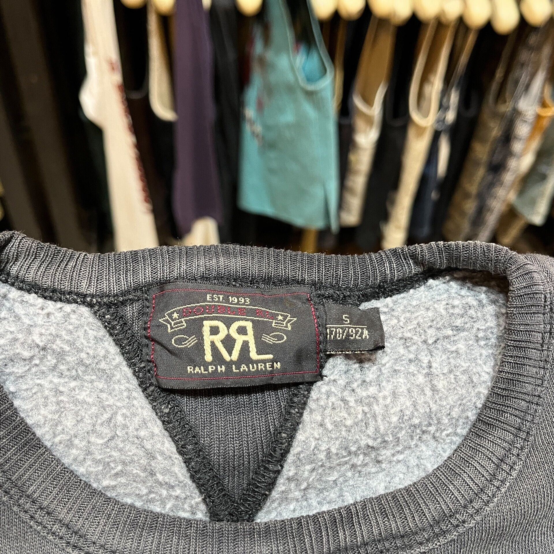 RRL Ralph Lauren gray sweatshirt with pocket by Ralph Lauren Size US S / EU 44-46 / 1 - 3 Thumbnail