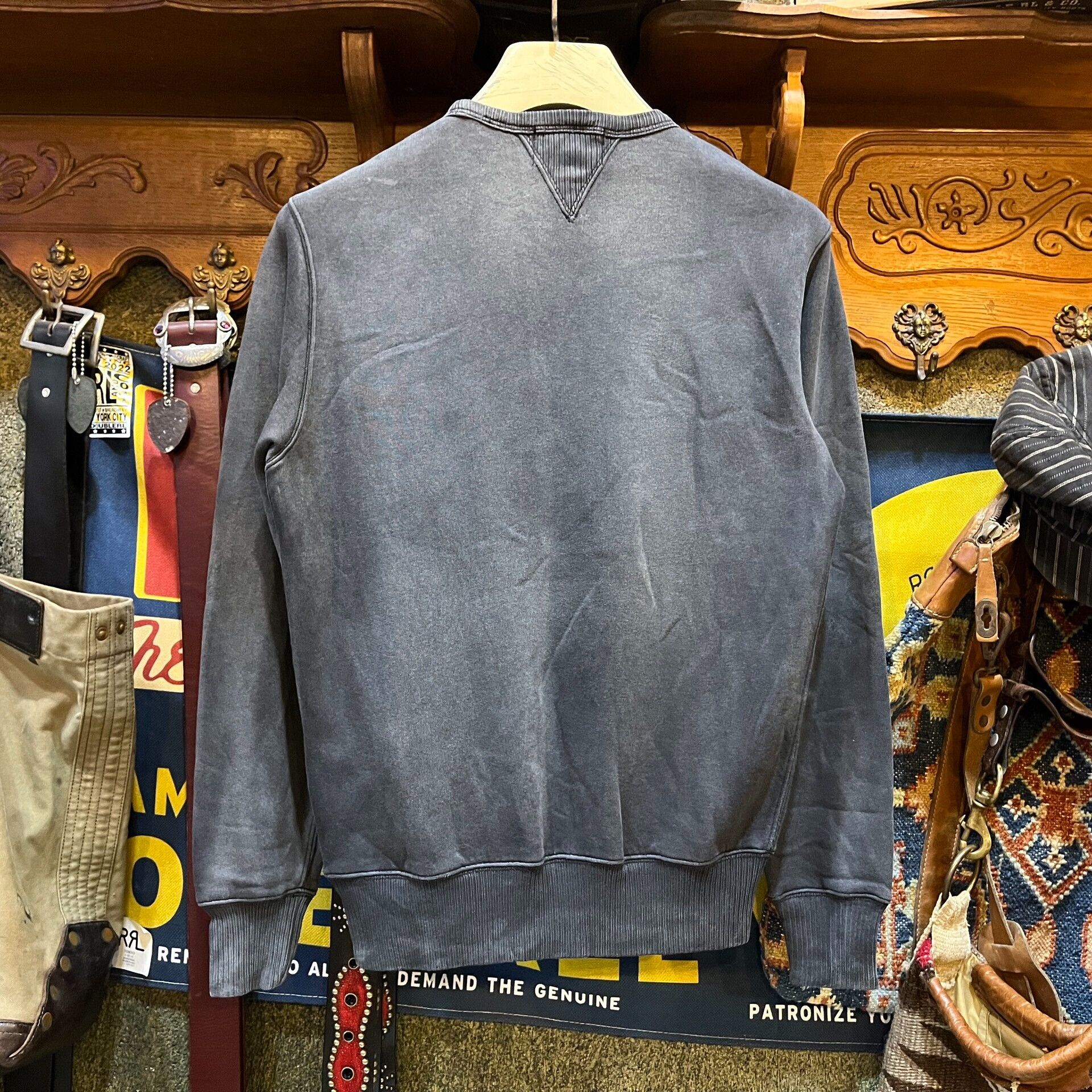 RRL Ralph Lauren gray sweatshirt with pocket by Ralph Lauren Size US S / EU 44-46 / 1 - 2 Thumbnail