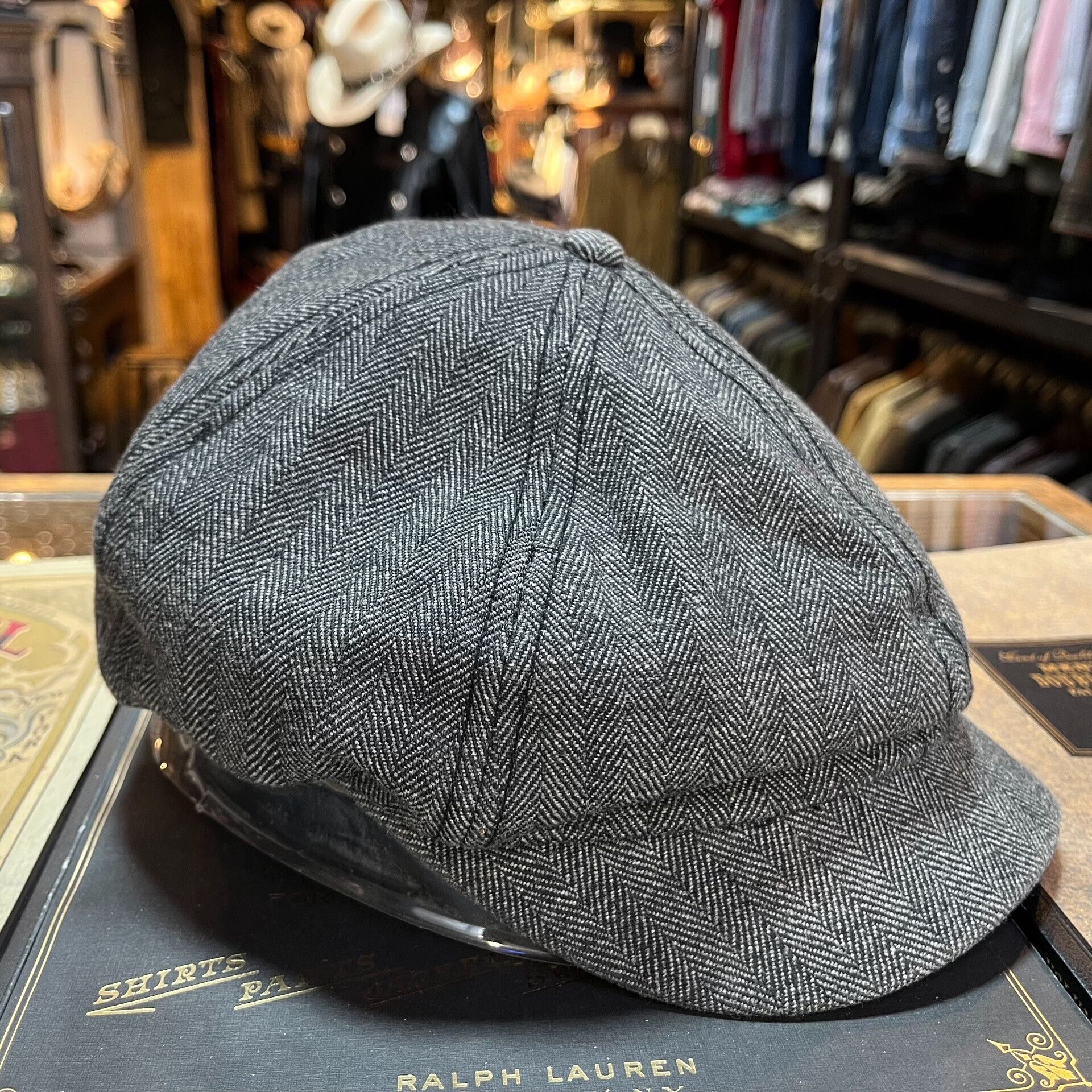 RRL Ralph Lauren gray herringbone cap from Ralph Lauren Size ONE SIZE - 4 Thumbnail