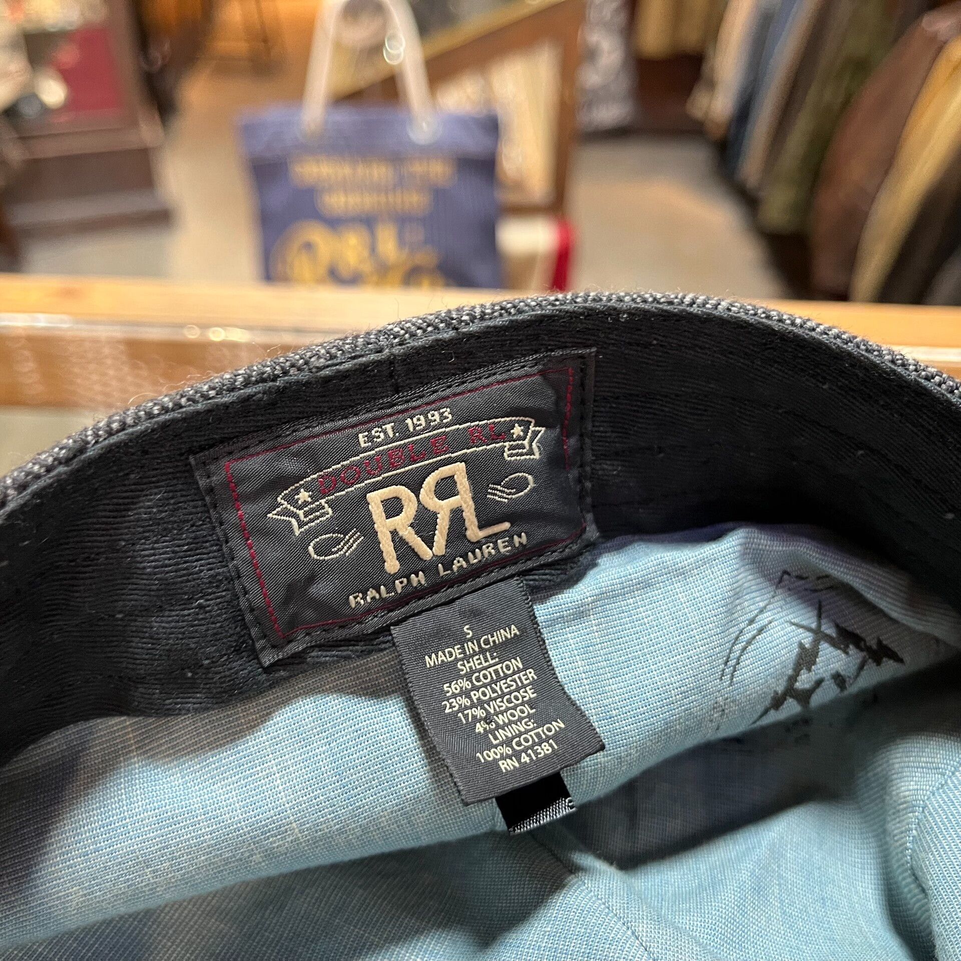 RRL Ralph Lauren gray herringbone cap from Ralph Lauren Size ONE SIZE - 6 Thumbnail