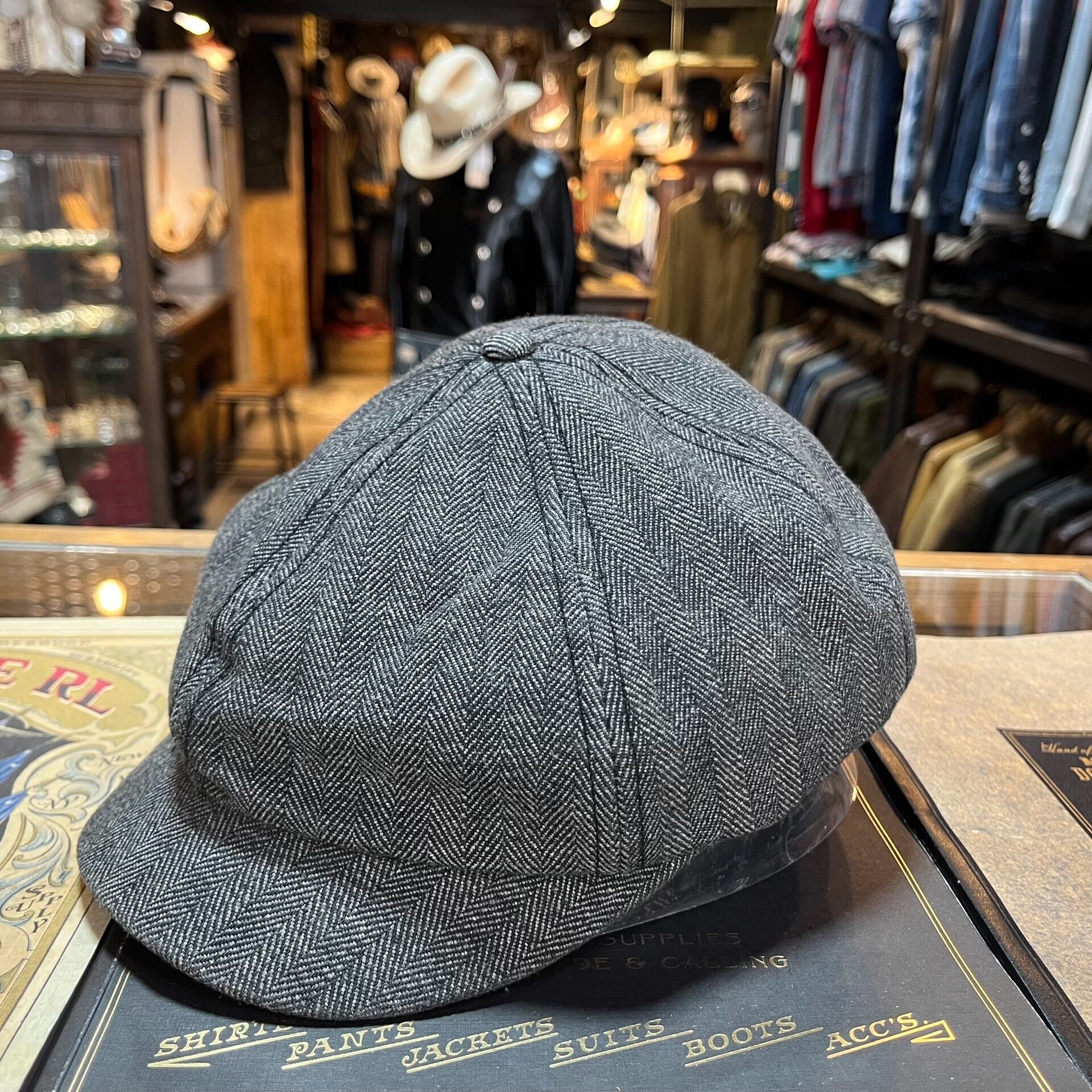 RRL Ralph Lauren gray herringbone cap from Ralph Lauren Size ONE SIZE - 2 Thumbnail