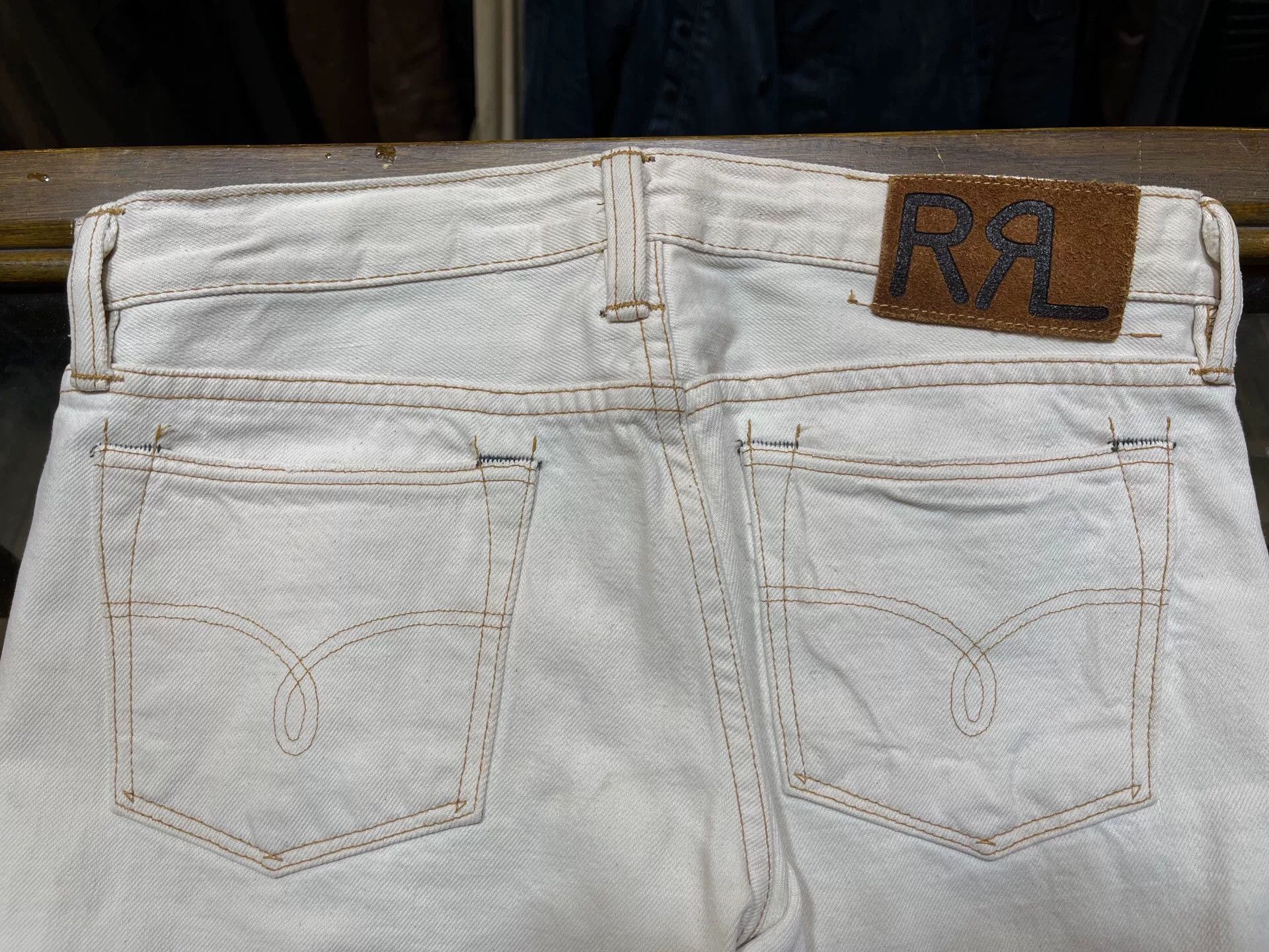 RRL Ralph Lauren white denim jeans by ralph lauren Size 26" / US 2 / IT 38 - 9 Thumbnail