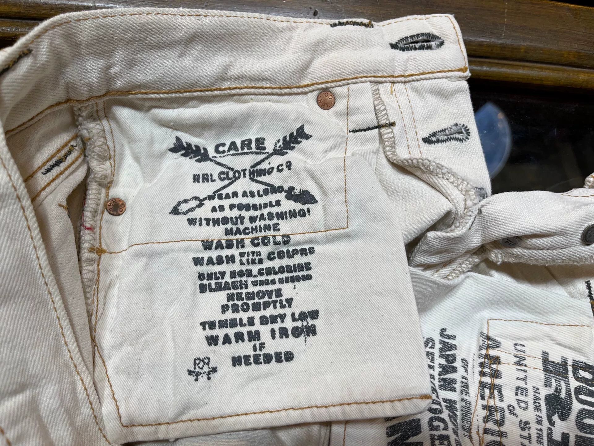 RRL Ralph Lauren white denim jeans by ralph lauren Size 26" / US 2 / IT 38 - 6 Thumbnail