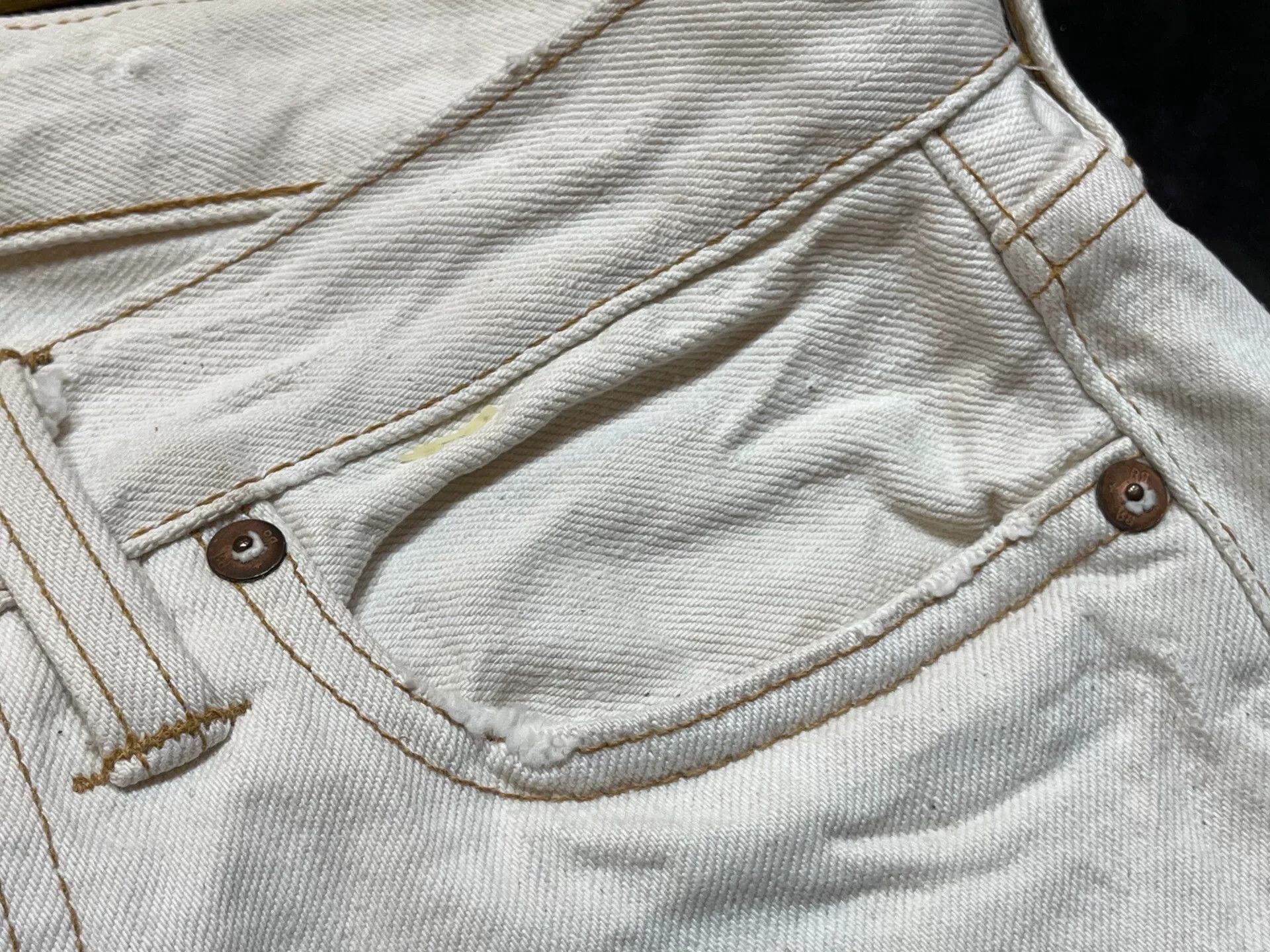 RRL Ralph Lauren white denim jeans by ralph lauren Size 26" / US 2 / IT 38 - 5 Thumbnail