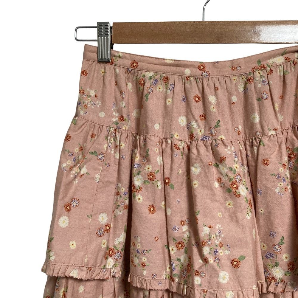 Other Other WONDERFUL WORLD Flower Print Long Skirt Cotton Skirts DUTY FREE for USA Size ONE SIZE - 3 Thumbnail