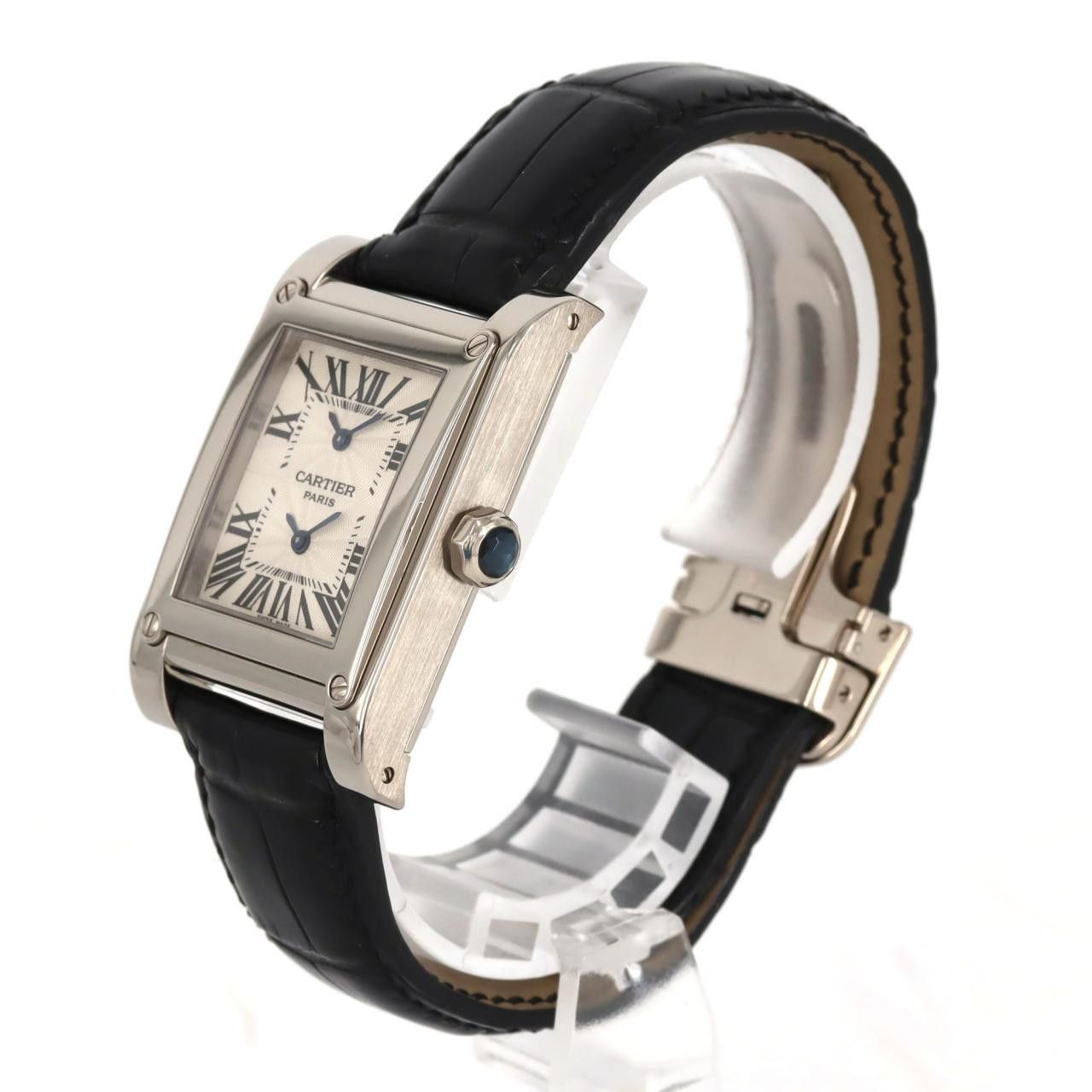 Cartier Cartier Cartier Tank à Vis 2 Time Zone White Gold Precious Metal Other W1534351 DUTY FREE for USA Size ONE SIZE - 2 Thumbnail