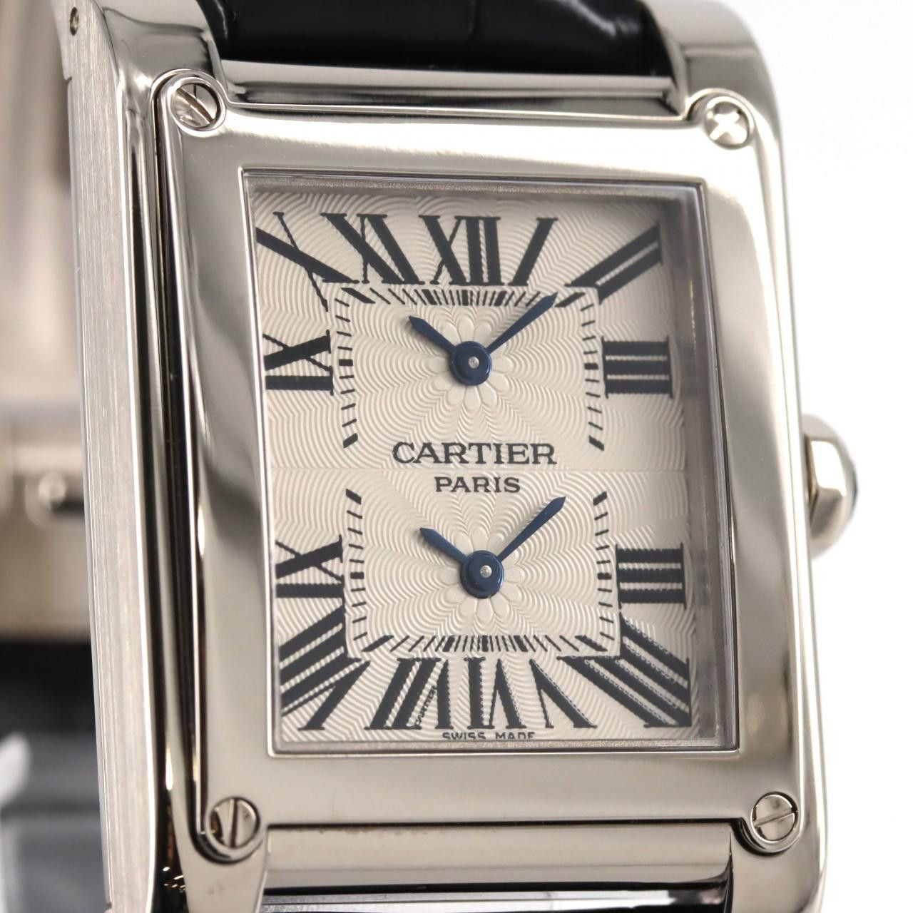 Cartier Cartier Cartier Tank à Vis 2 Time Zone White Gold Precious Metal Other W1534351 DUTY FREE for USA Size ONE SIZE - 5 Thumbnail