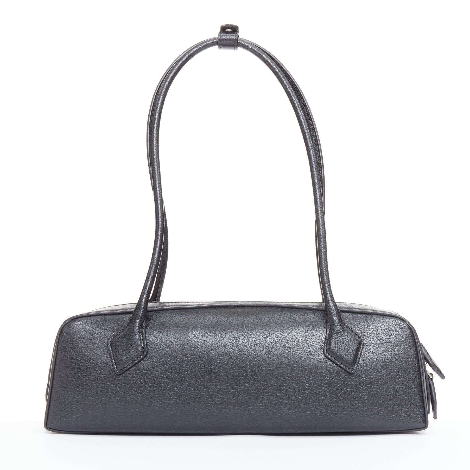 Alaia ALAIA Le Teckel black leather elongated long handle double zip bag Size ONE SIZE - 5 Thumbnail