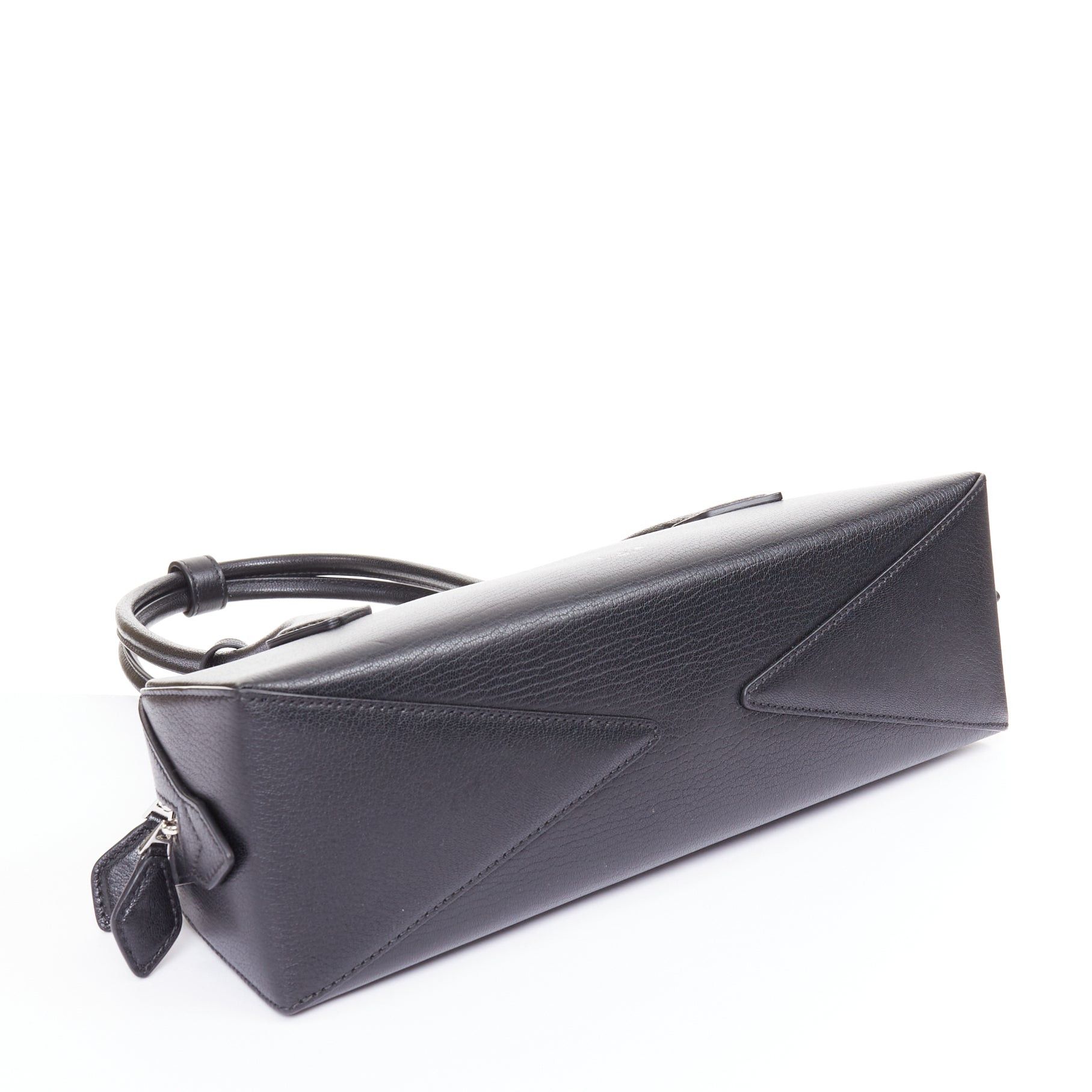 Alaia ALAIA Le Teckel black leather elongated long handle double zip bag Size ONE SIZE - 6 Thumbnail